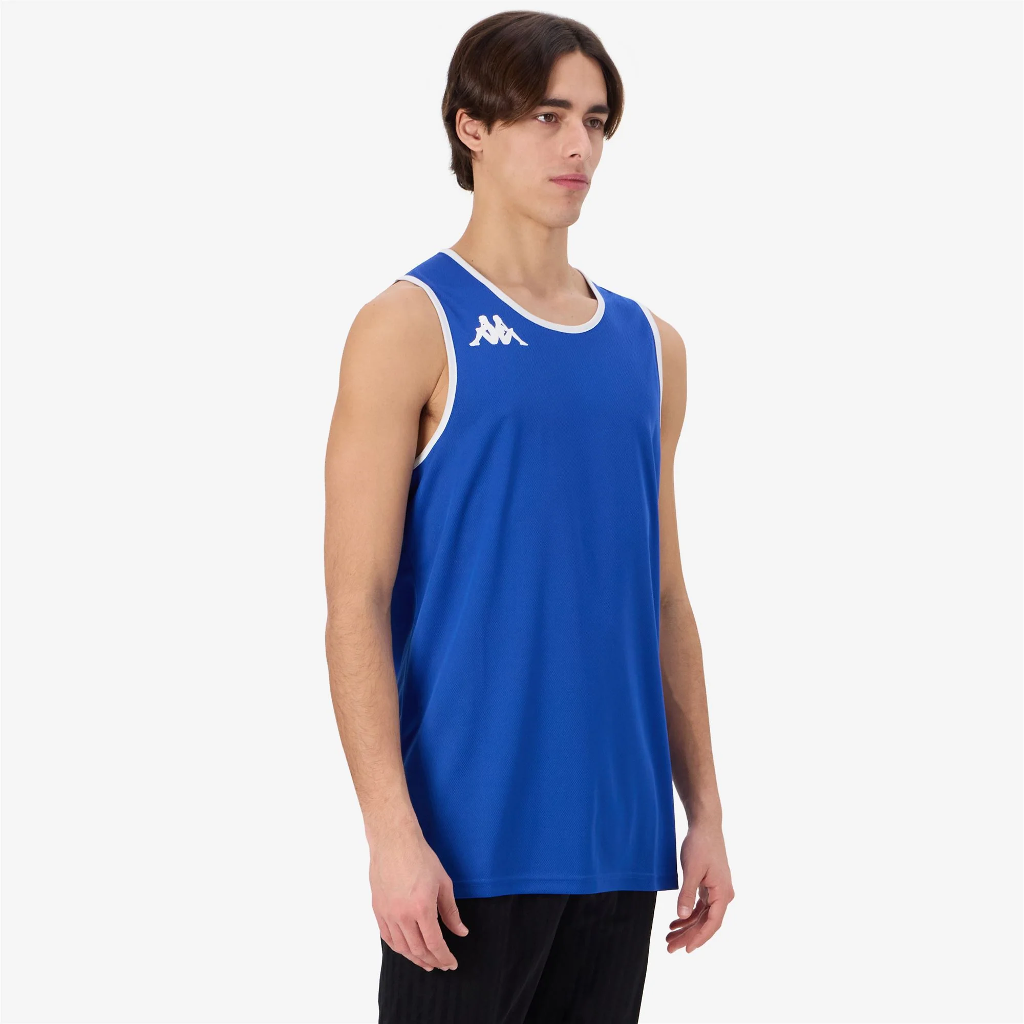 KAPPA4BASKET DANCO - Active Jerseys - Tank - Man - BLUE SAPPHIRE-WHITE