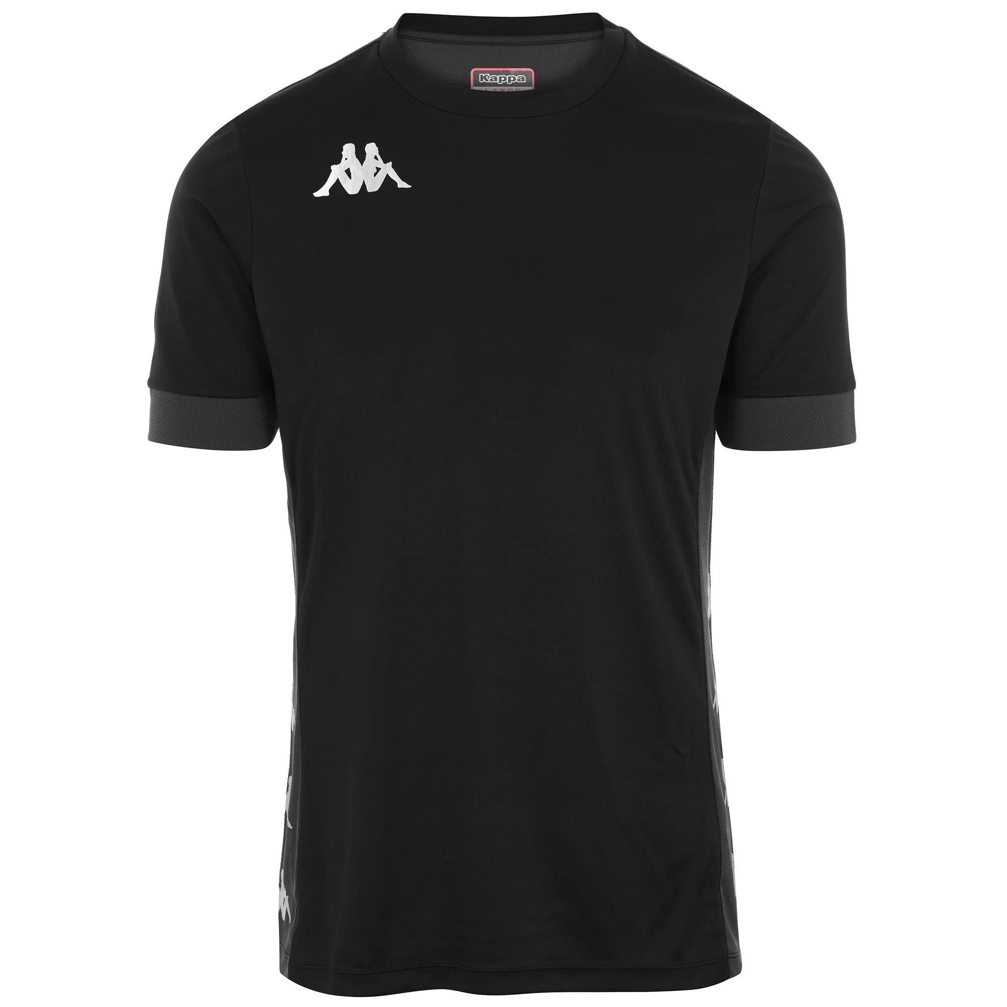 KAPPA4FOOTBALL DERVIO - Active Jerseys - Shirt - Man - BLACK-GREY SHADOW DK