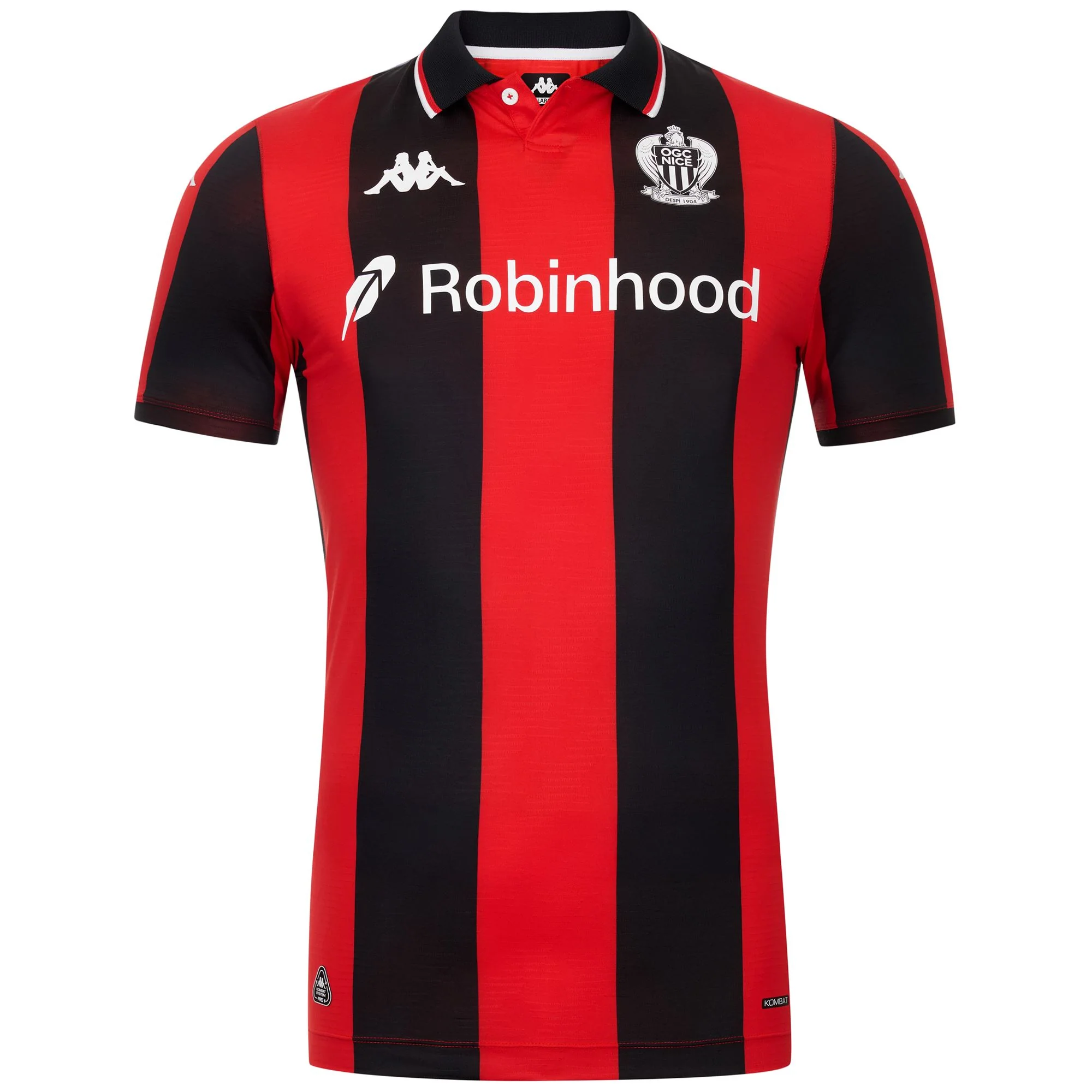 KOMBAT PRO 2026 HOME OGC NICE - Active Jerseys - Shirt - Man - RED-BLACK-SPONSORS