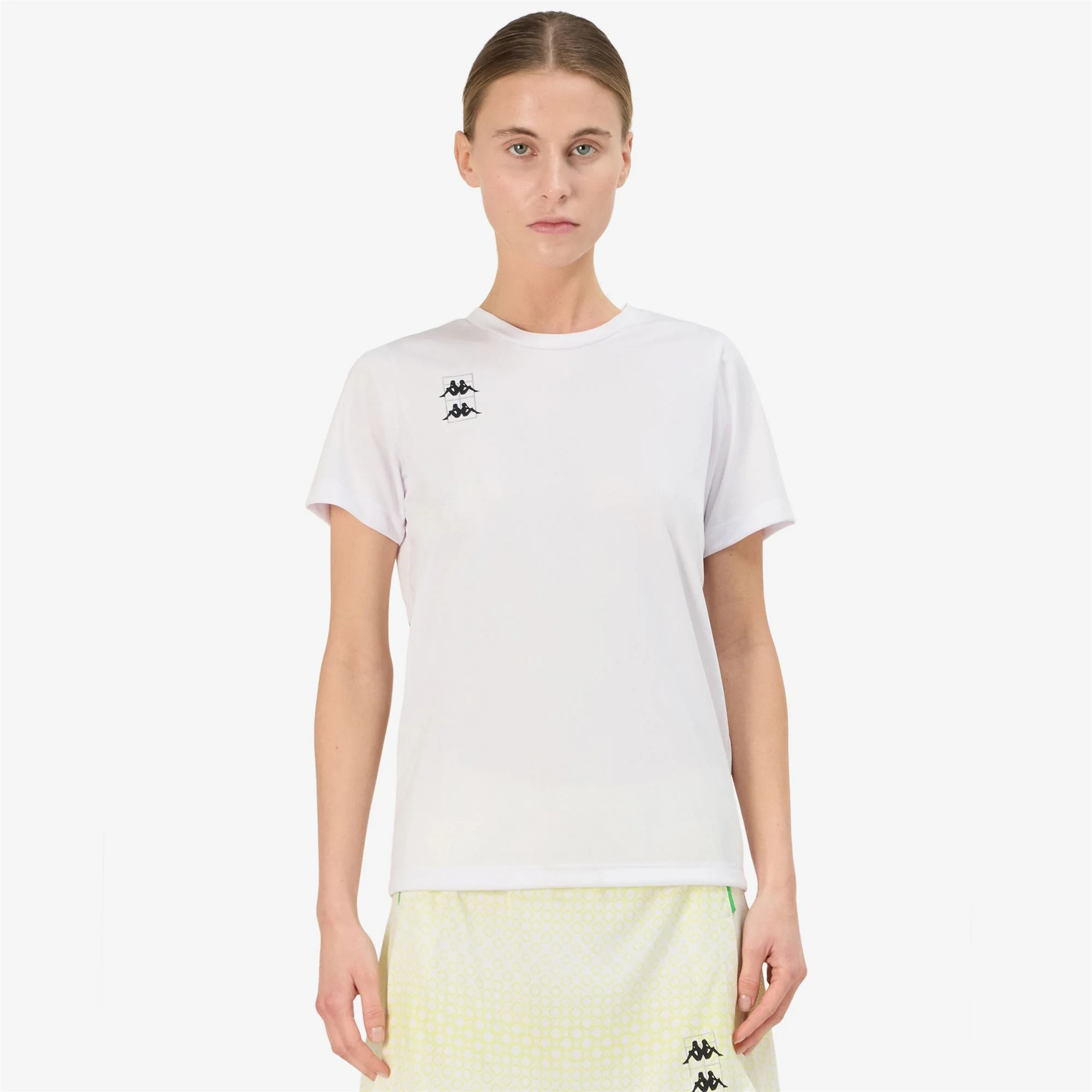 KOMBAT PADEL FITASI - Active Jerseys - Shirt - Woman - WHITE-GREEN FLUO - Image 6