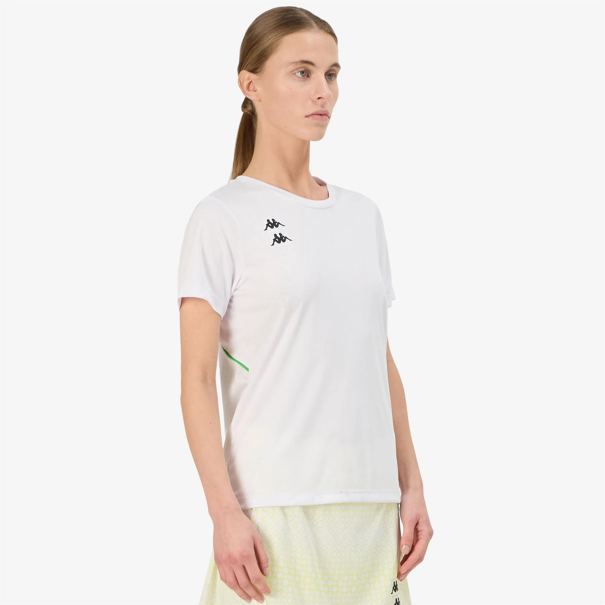 KOMBAT PADEL FITASI - Active Jerseys - Shirt - Woman - WHITE-GREEN FLUO - Image 7