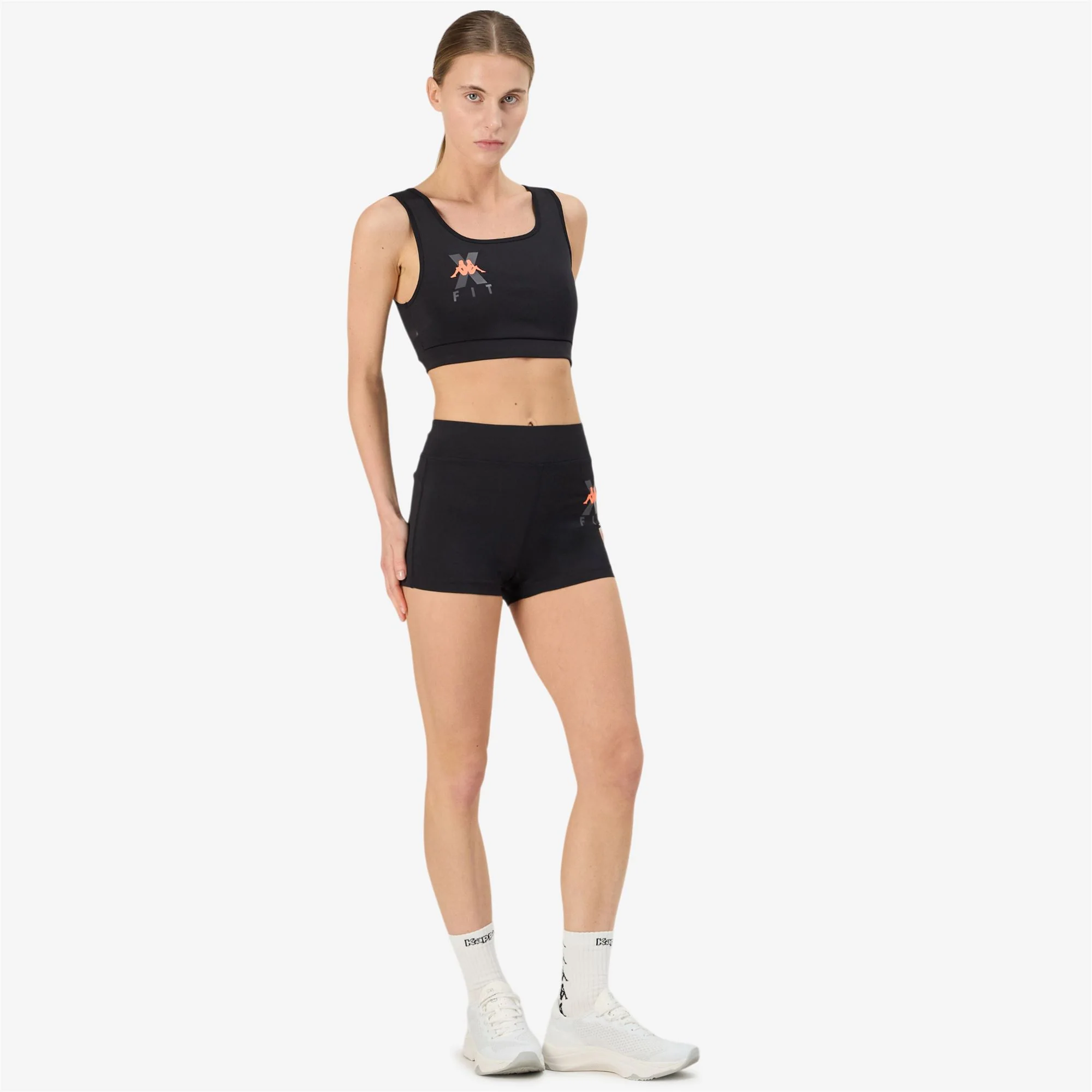 KOMBAT  WKT ETILEA - Active Jerseys - Top - Woman - BLACK-NEON CORAL - Image 5