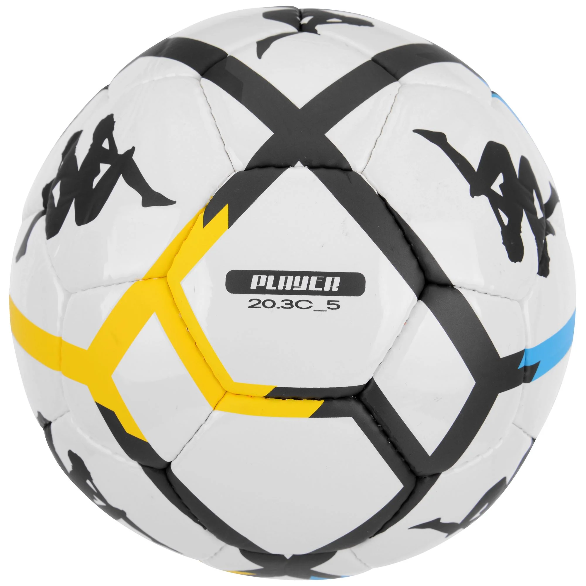 PLAYER 20.3C - Balls - 32 Panels - Unisex - WHITE-BROWN-YELLOW-AZURE