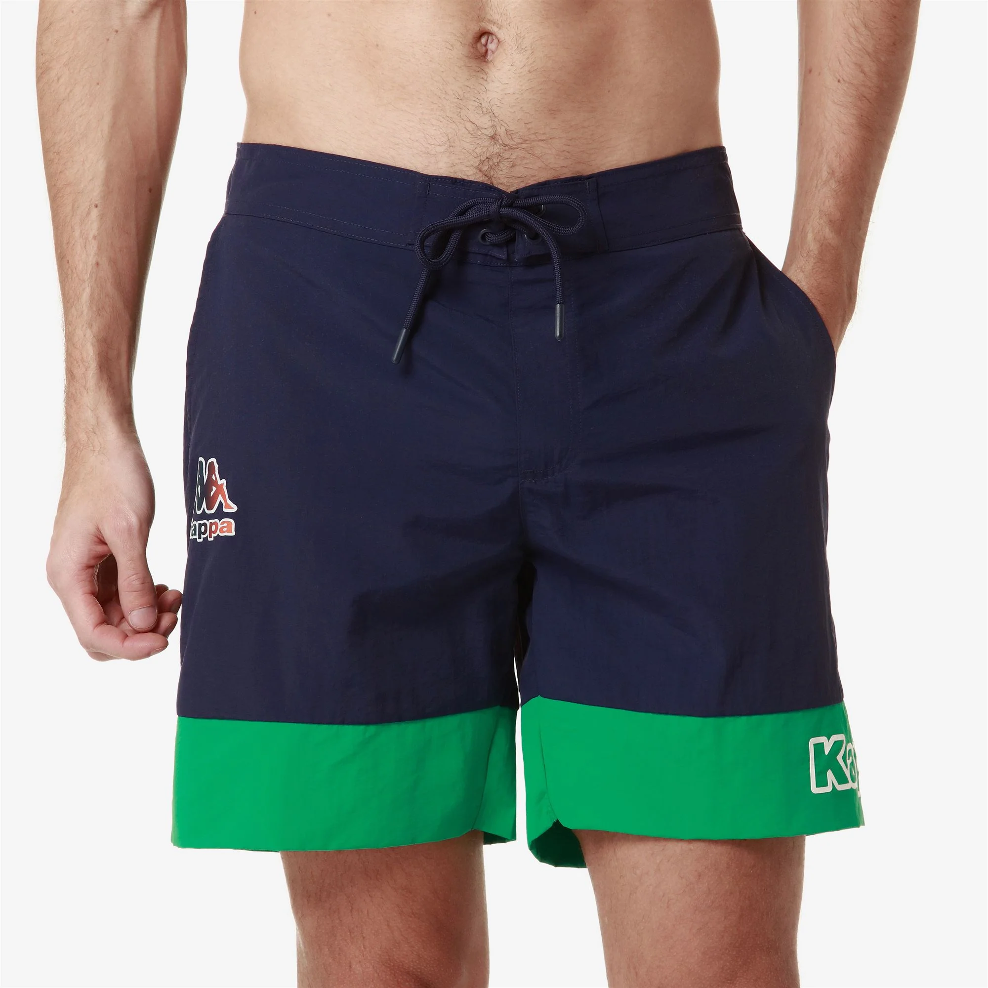 LOGO FUXOM - Bathing Suits - Swimming Trunks - Man - BLUE MEDIEVAL-GREEN BLARNEY - Image 2