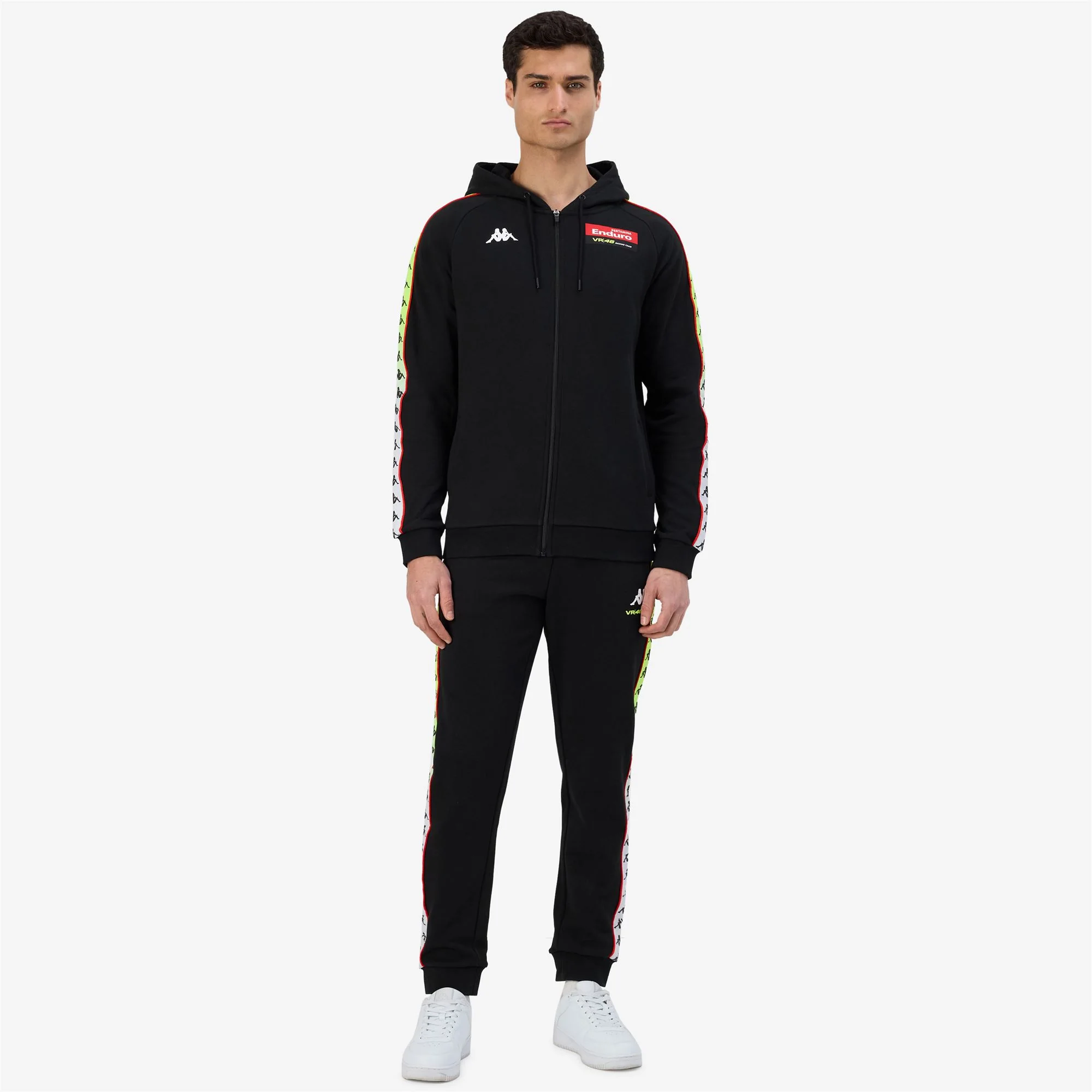 222 BANDA  TAJA VR46 TRAVEL - Fleece - Hoodie Full Zip - Man - BLACK - Image 5