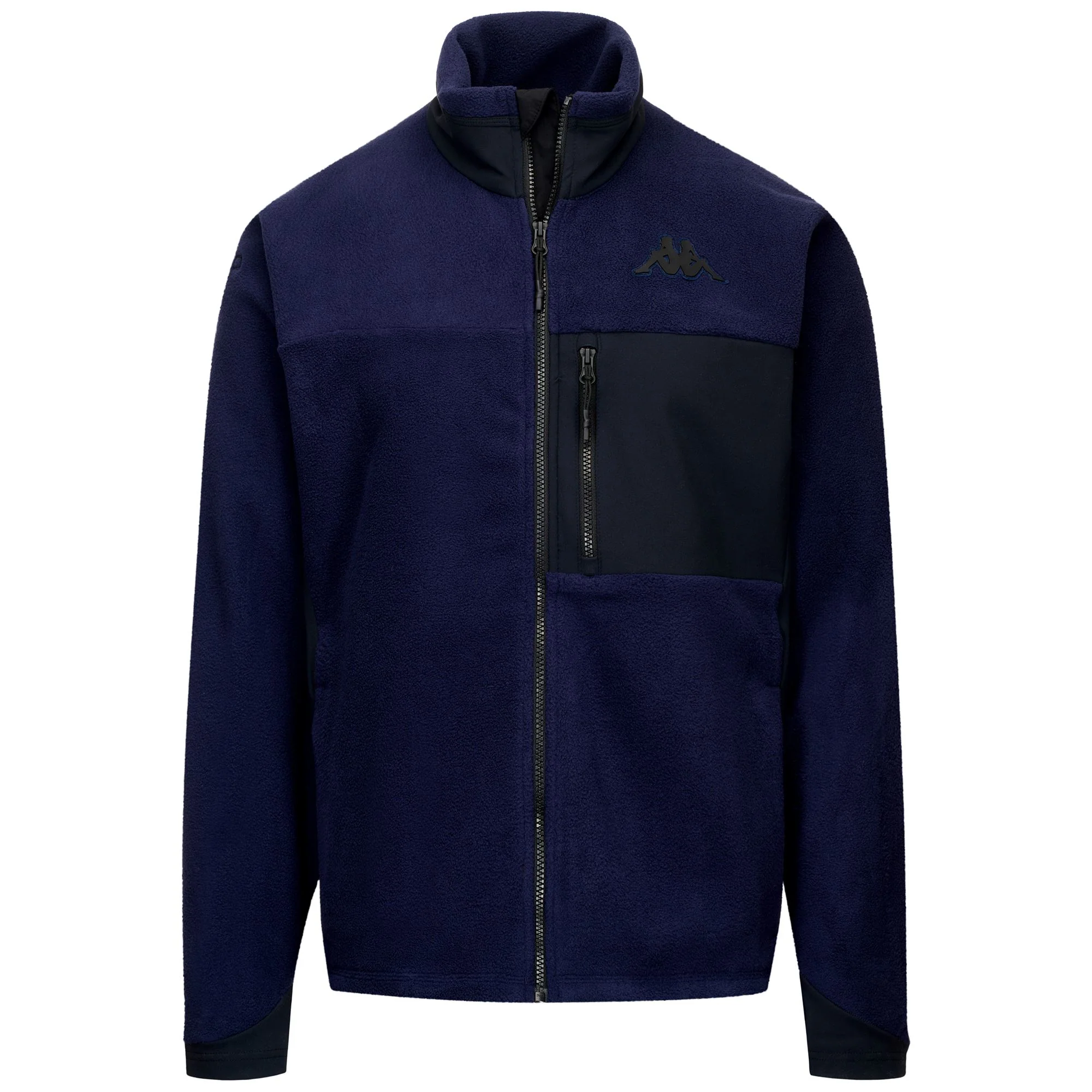 672 - Fleece - Jacket - Man - Blue Baritone-Black