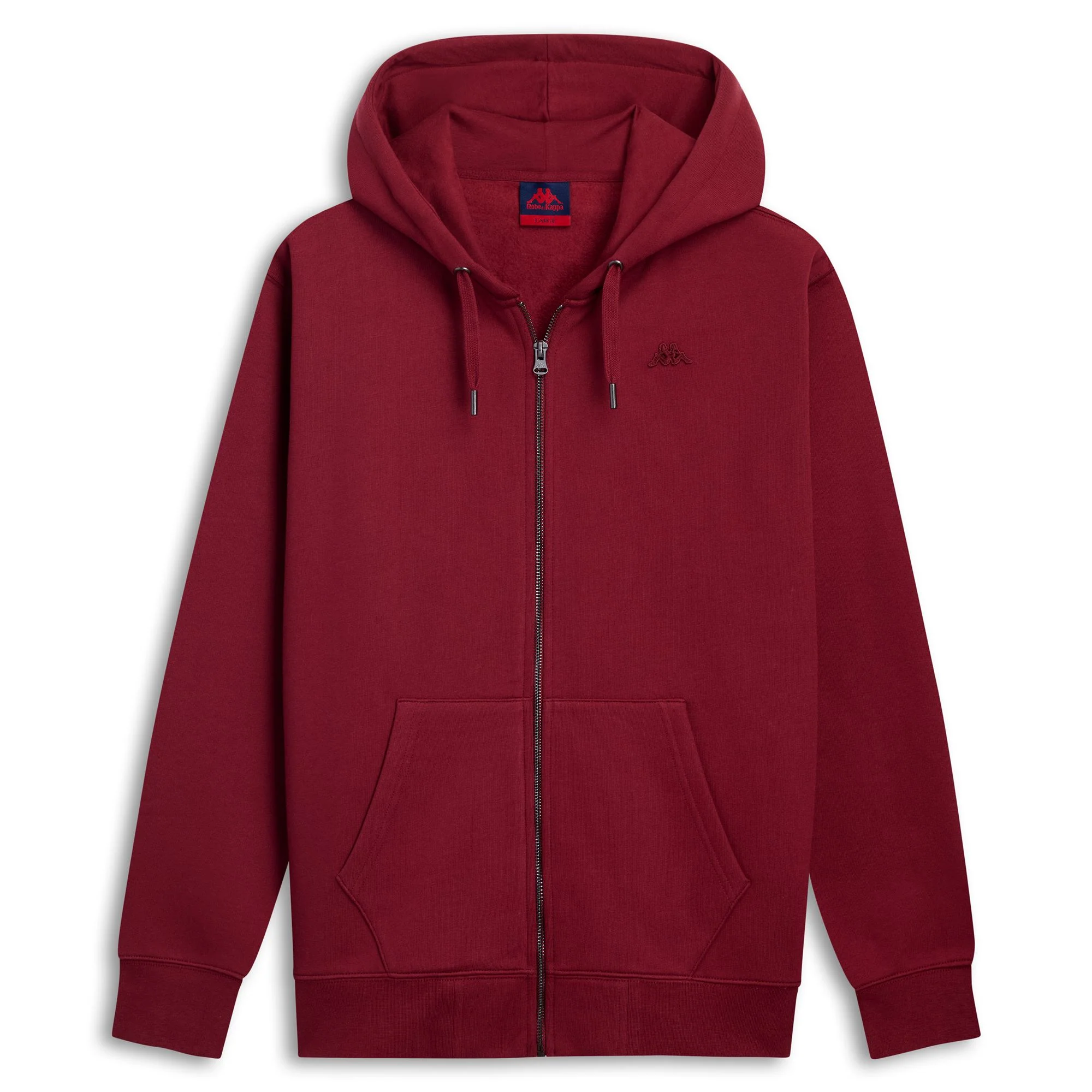 CASPIAN BRUSHED - Fleece - Hoodie Full Zip - Man - RED POMEGRANATE