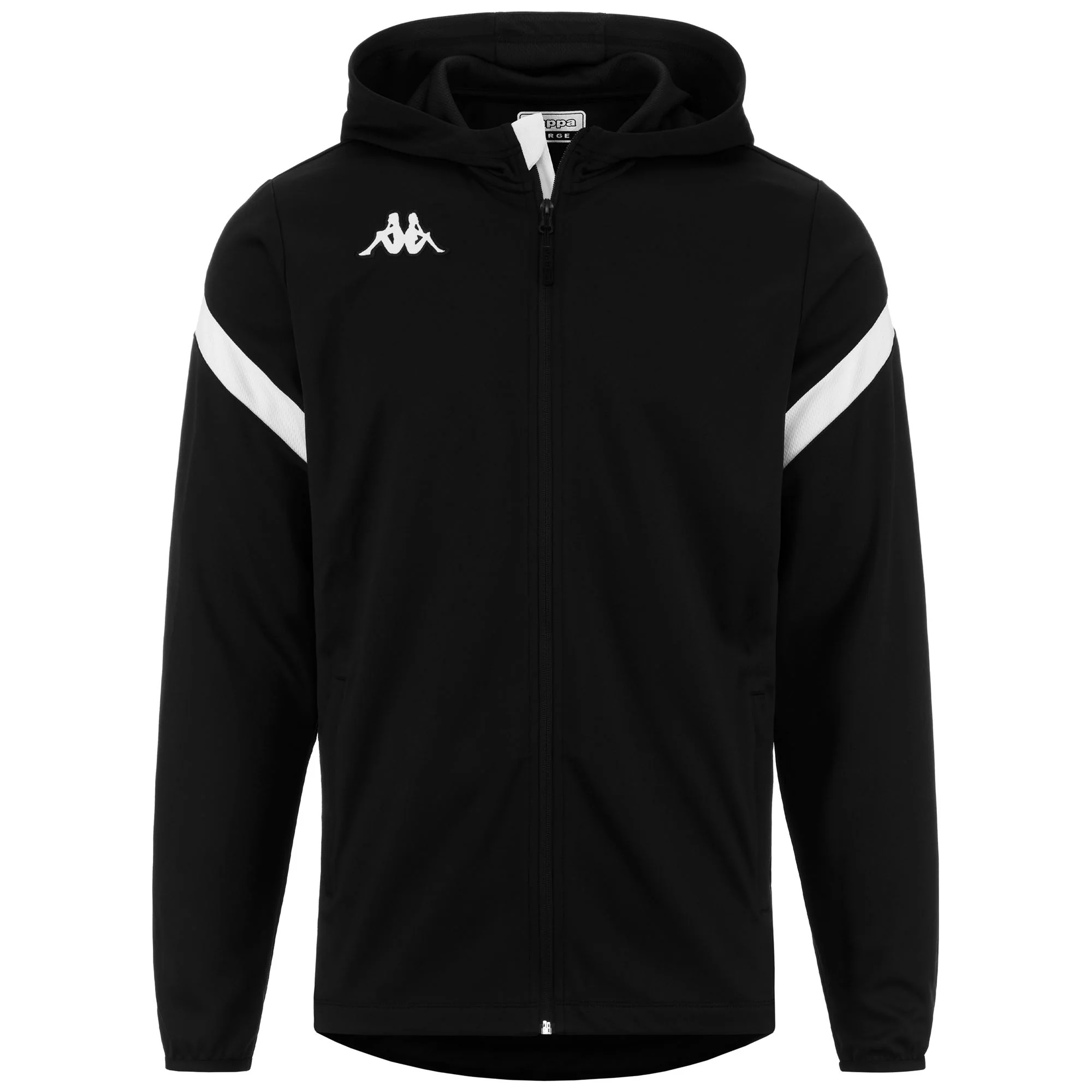 KAPPA4FOOTBALL DOLVE - Fleece - Hoodie Full Zip - Man - BLACK-WHITE