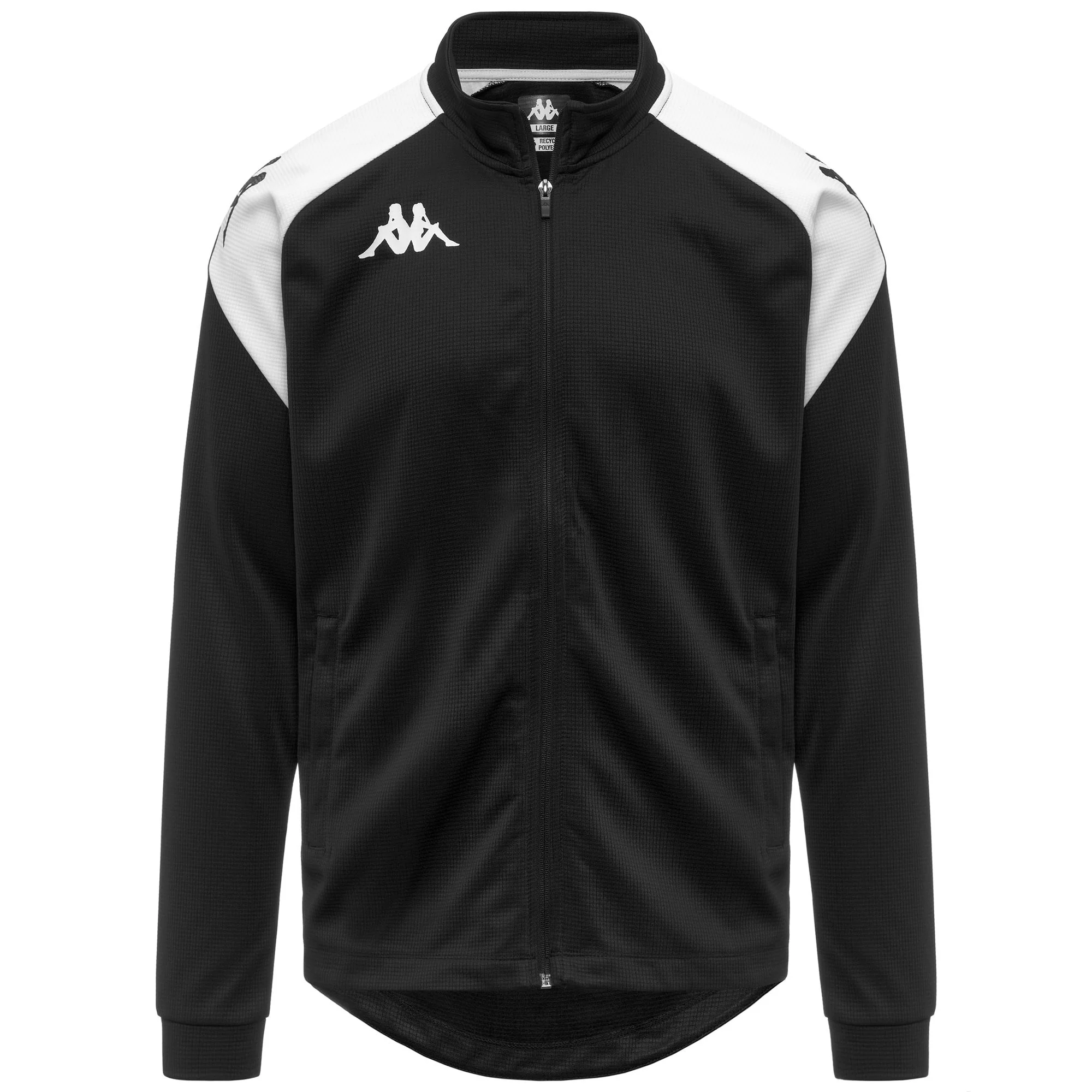 KAPPA4FOOTBALL   LENNO - Fleece - Jacket - Man - BLACK-WHITE