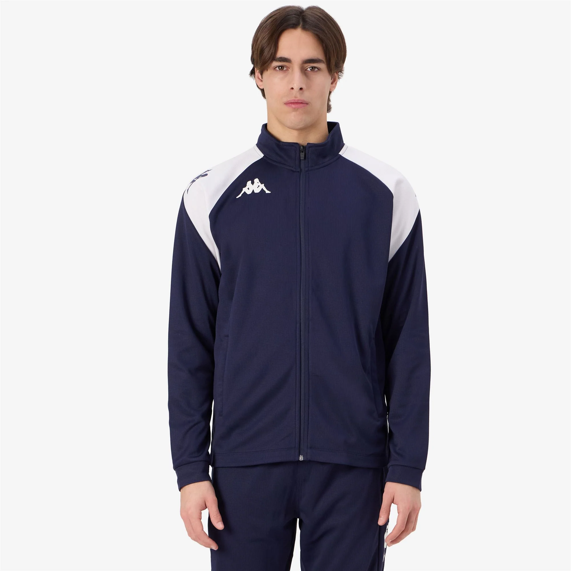 KAPPA4FOOTBALL   LENNO - Fleece - Jacket - Man - BLUE MARINE-WHITE - Image 5