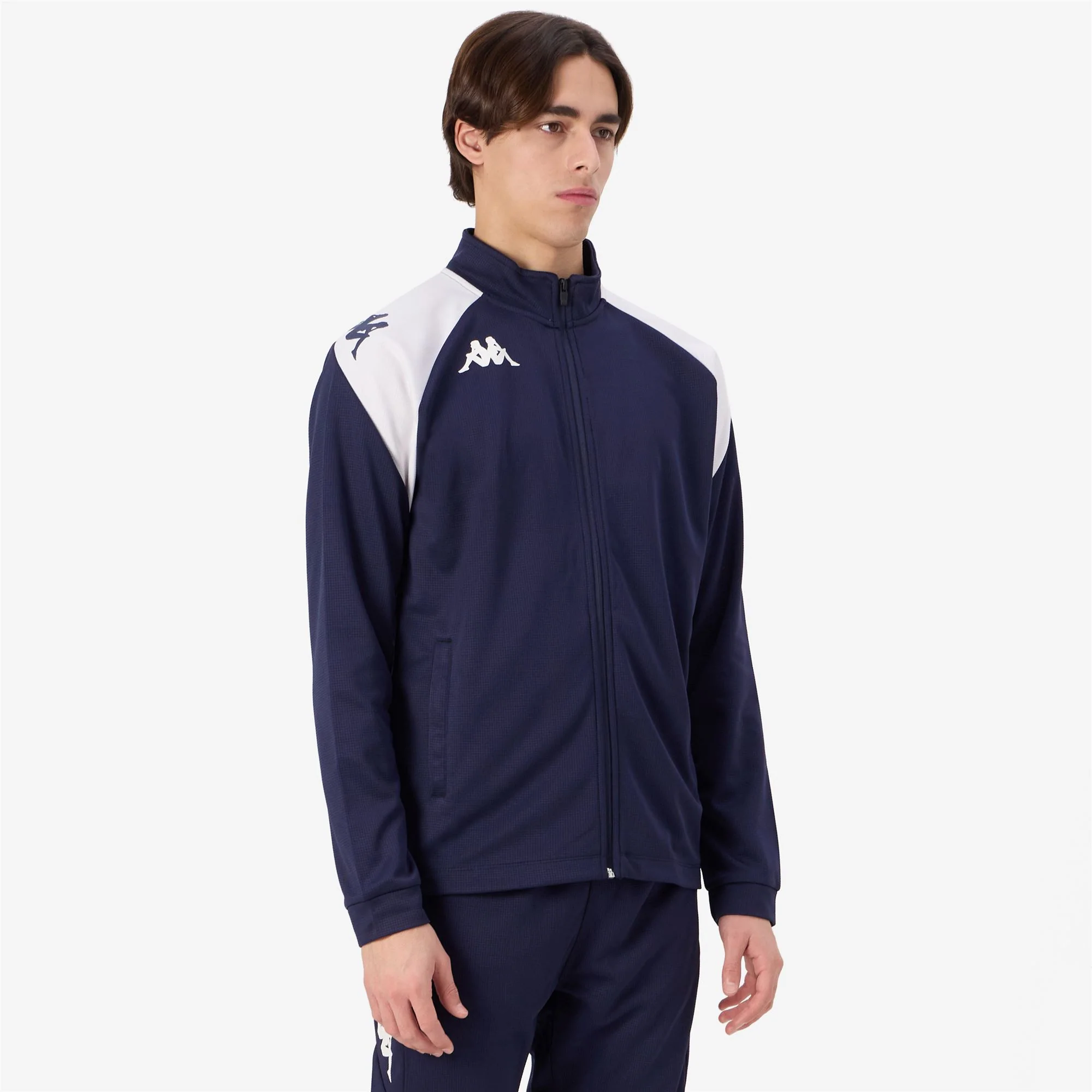 KAPPA4FOOTBALL   LENNO - Fleece - Jacket - Man - BLUE MARINE-WHITE - Image 6