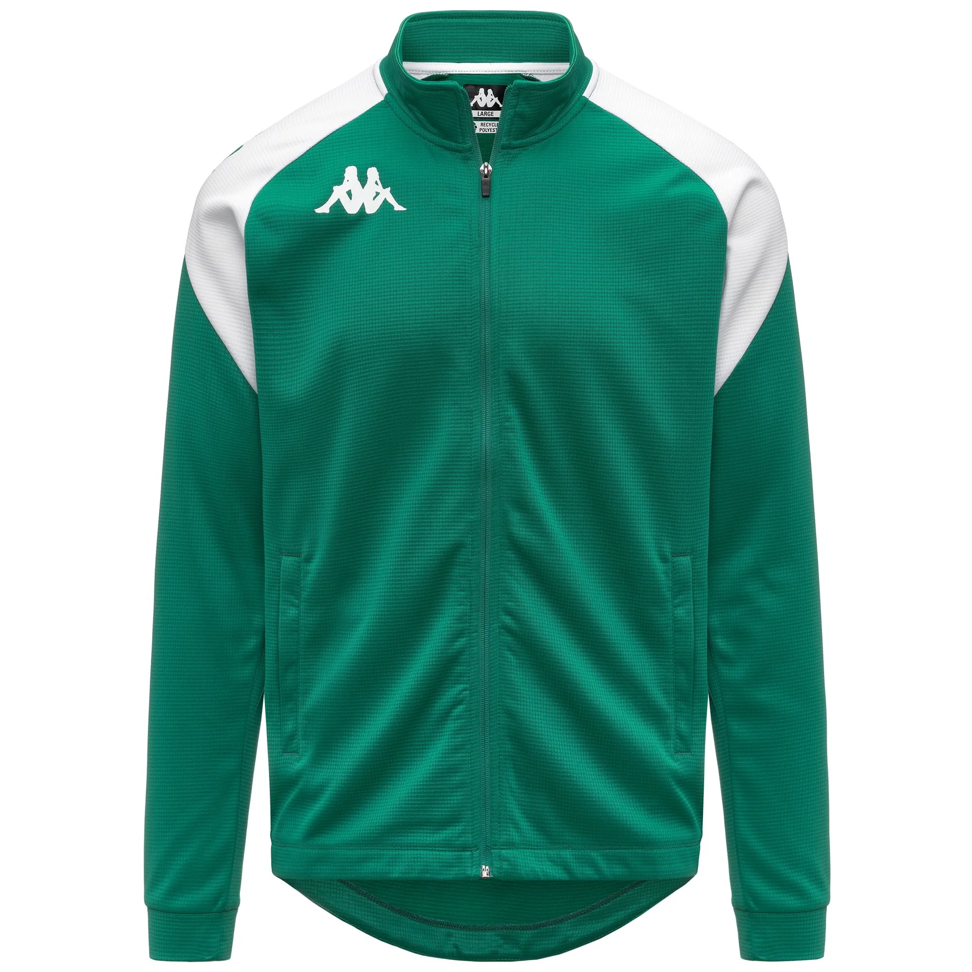 KAPPA4FOOTBALL   LENNO - Fleece - Jacket - Man - GREEN-WHITE