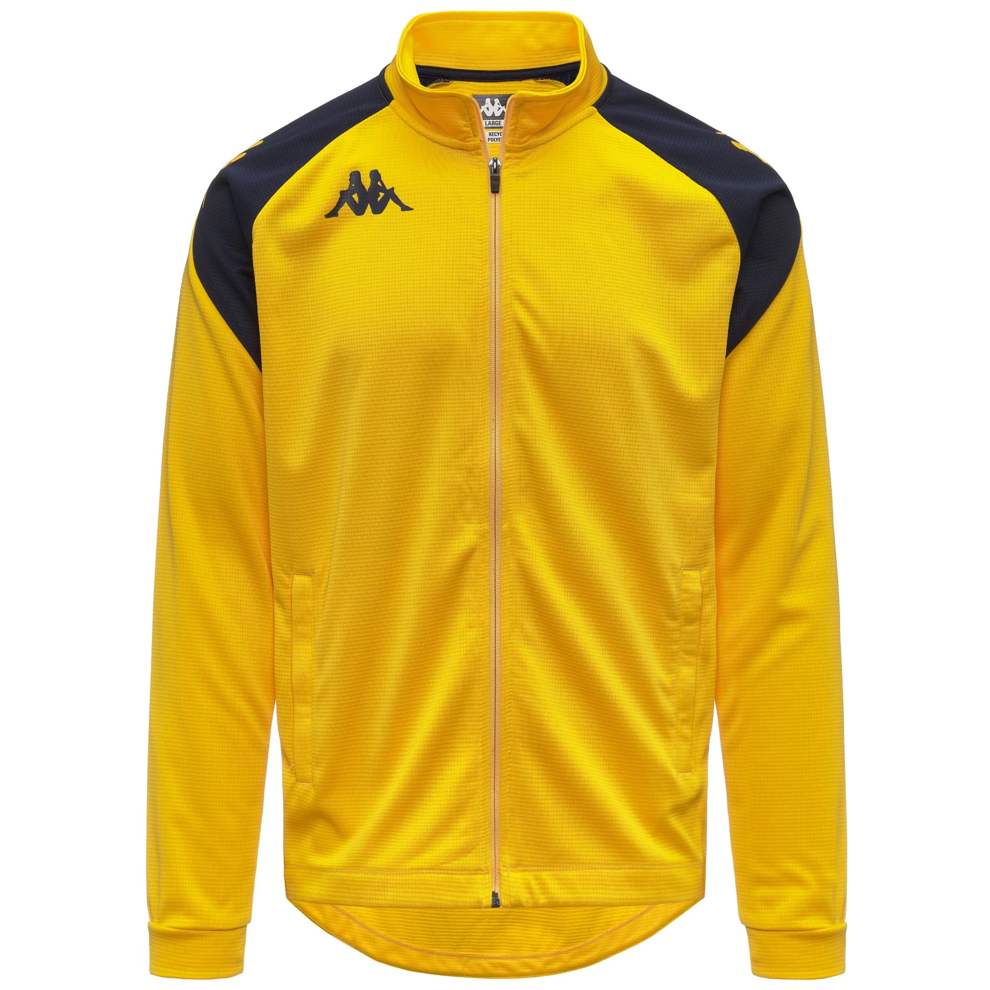 KAPPA4FOOTBALL   LENNO - Fleece - Jacket - Man - YELLOW CHROME-BLUE MARINE