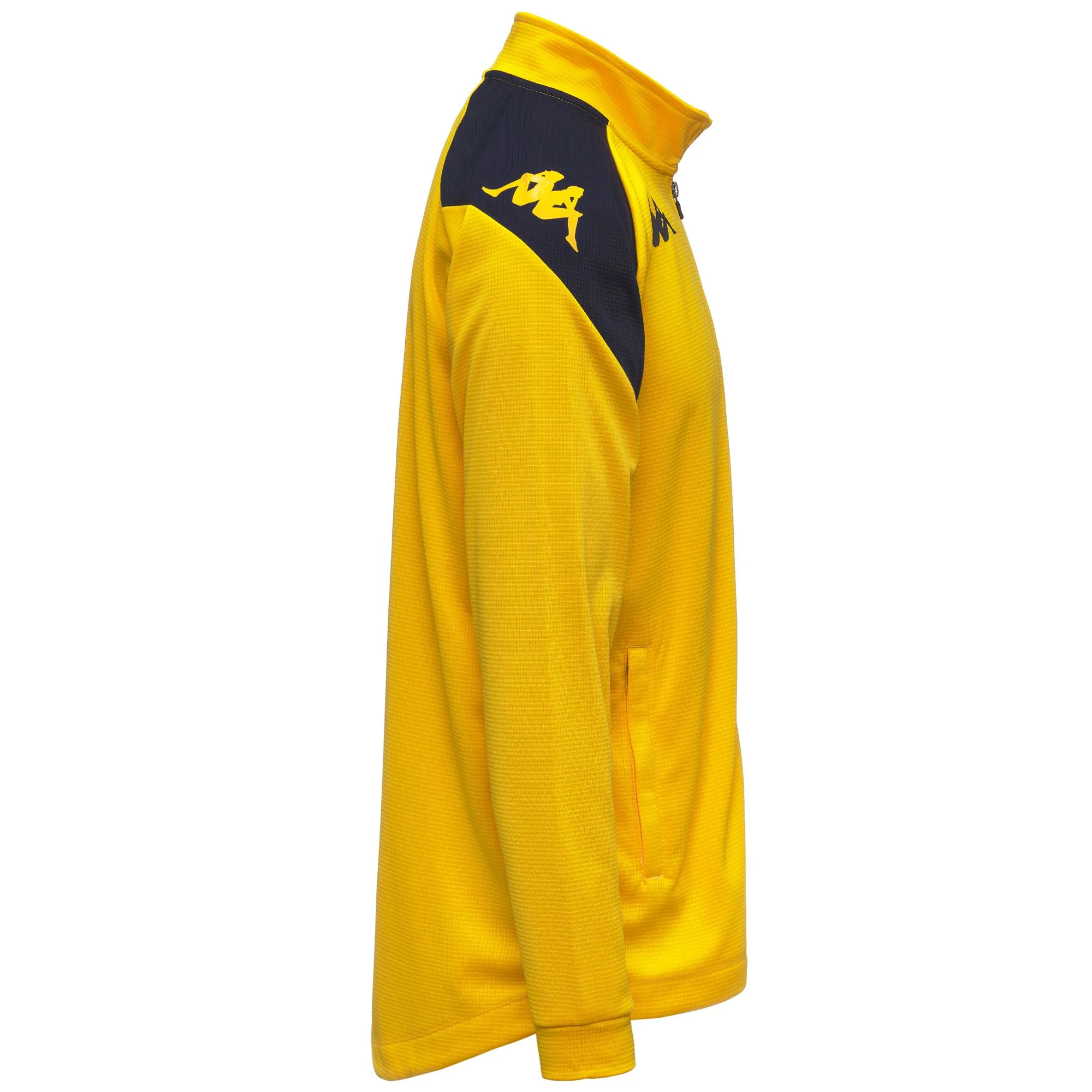 KAPPA4FOOTBALL   LENNO - Fleece - Jacket - Man - YELLOW CHROME-BLUE MARINE - Image 2