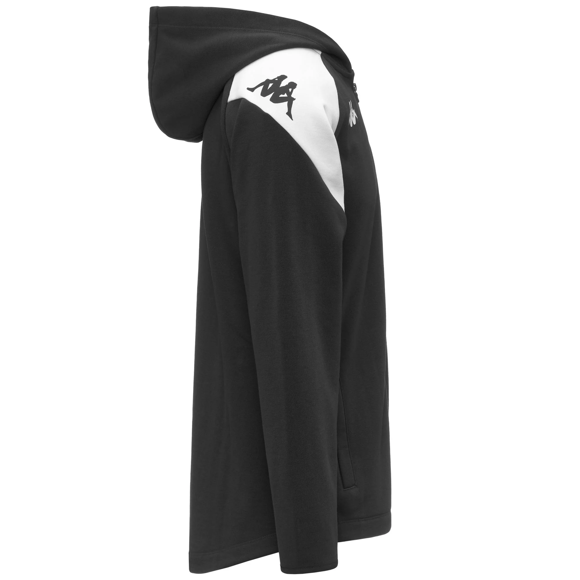 KAPPA4FOOTBALL   LIANTOZI - Fleece - Hoodie Full Zip - Man - BLACK-WHITE - Image 2