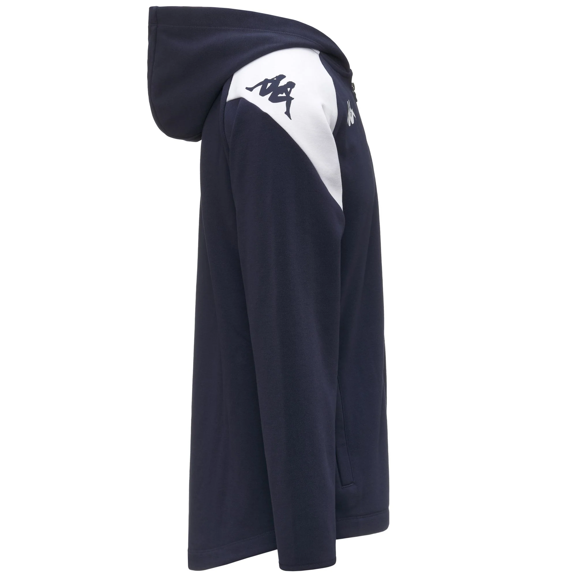KAPPA4FOOTBALL   LIANTOZI - Fleece - Hoodie Full Zip - Man - BLUE MARINE-WHITE - Image 2