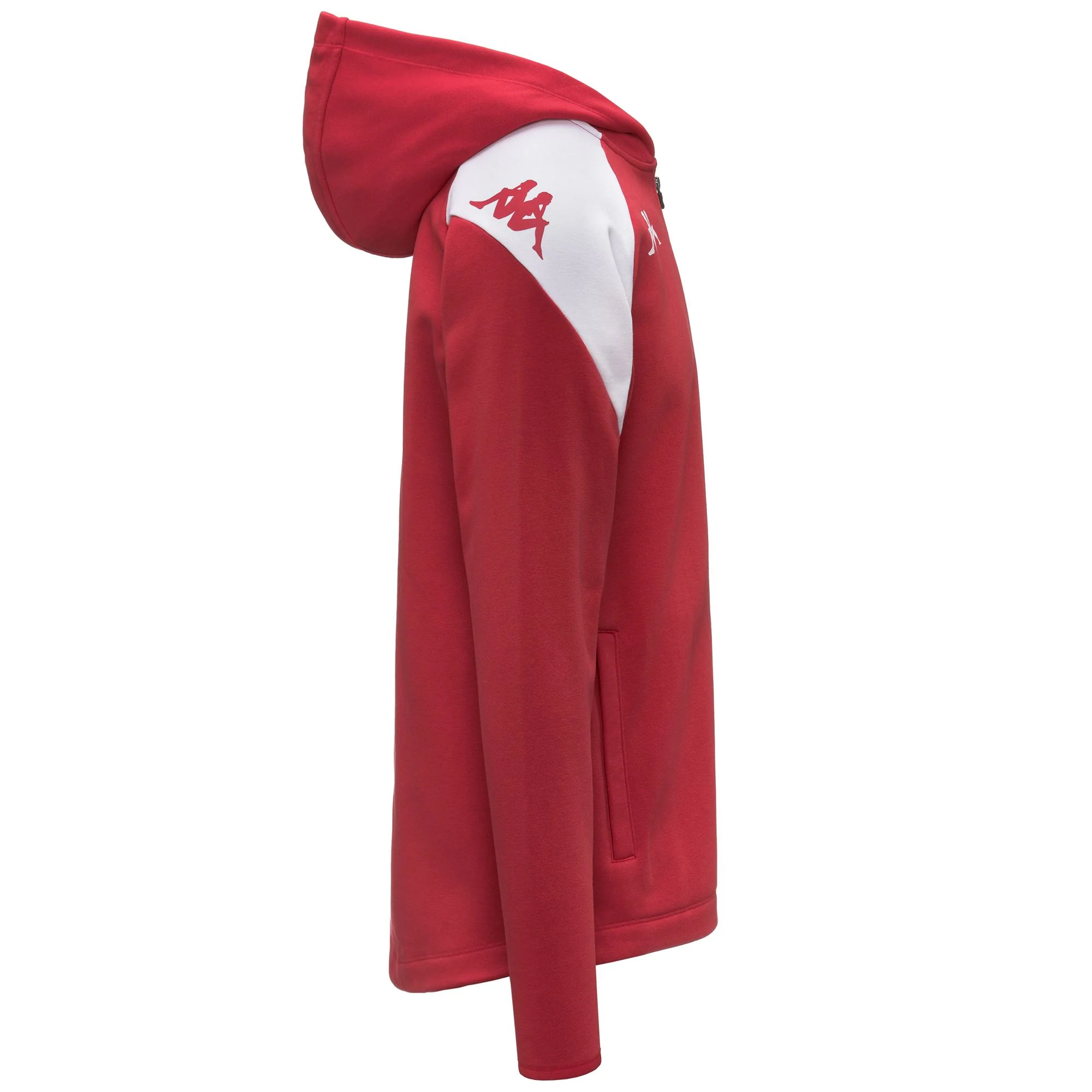 KAPPA4FOOTBALL   LIANTOZI - Fleece - Hoodie Full Zip - Man - RED-WHITE - Image 2