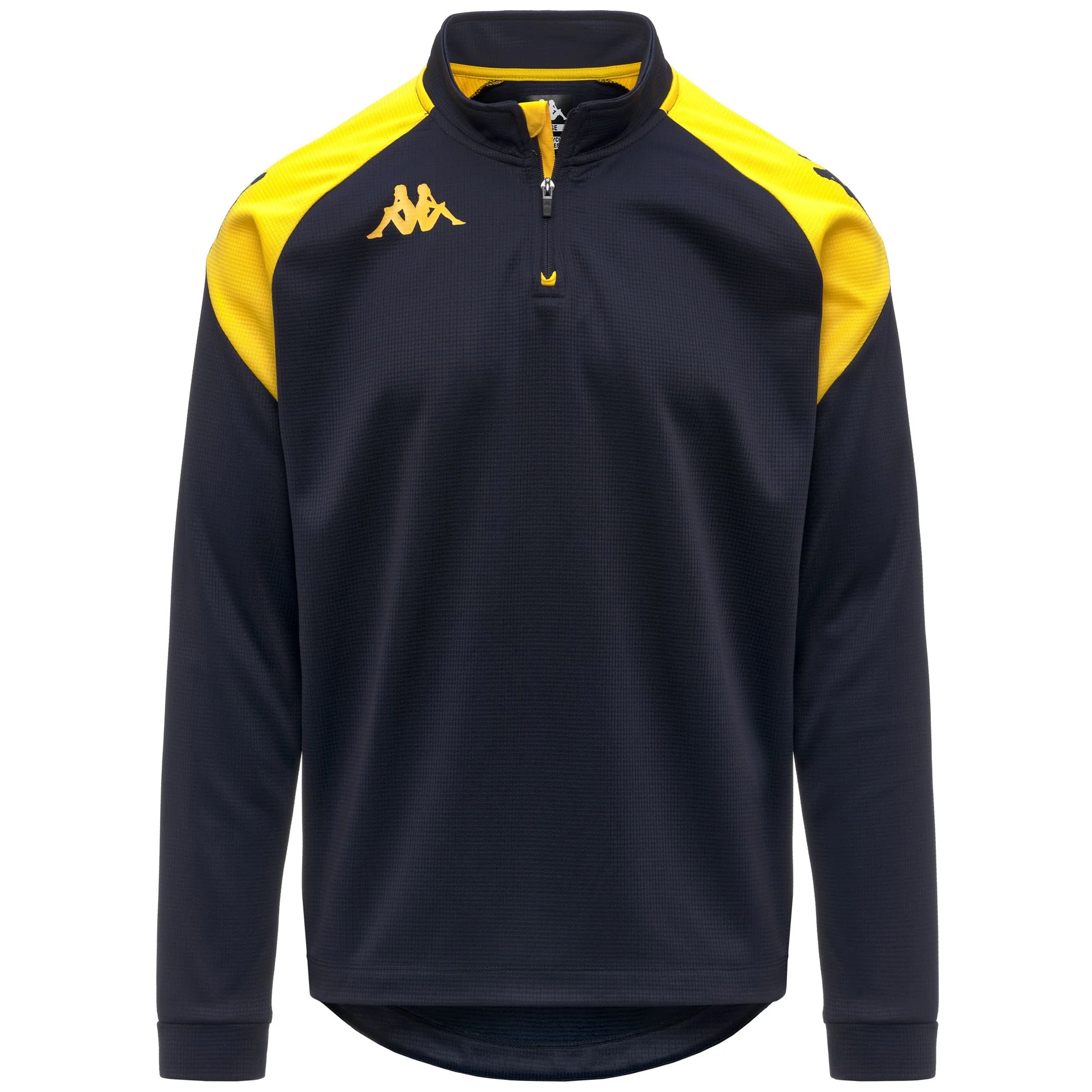 KAPPA4FOOTBALL   LOVATO - Fleece - Jumper - Man - BLUE MARINE-YELLOW CHROME