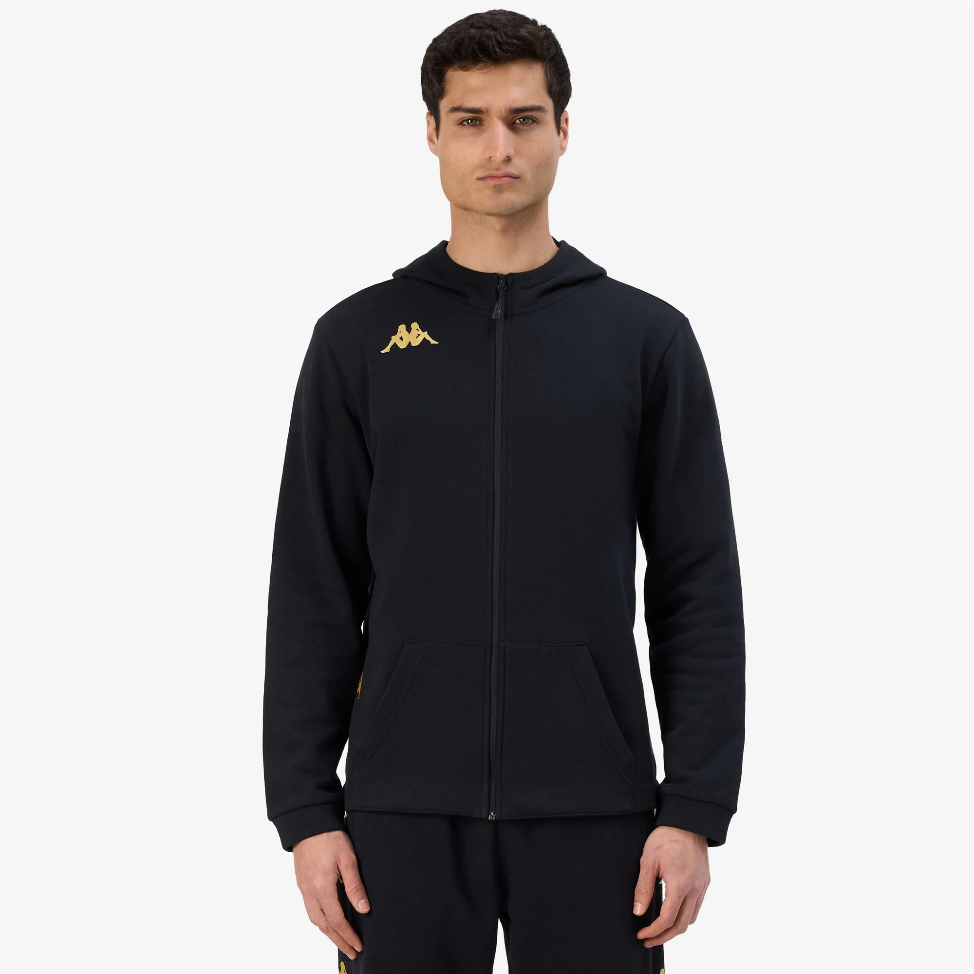 KAPPA4FOOTBALL GIORDIZI - Fleece - Hoodie Full Zip - Man - BLACK - Image 5