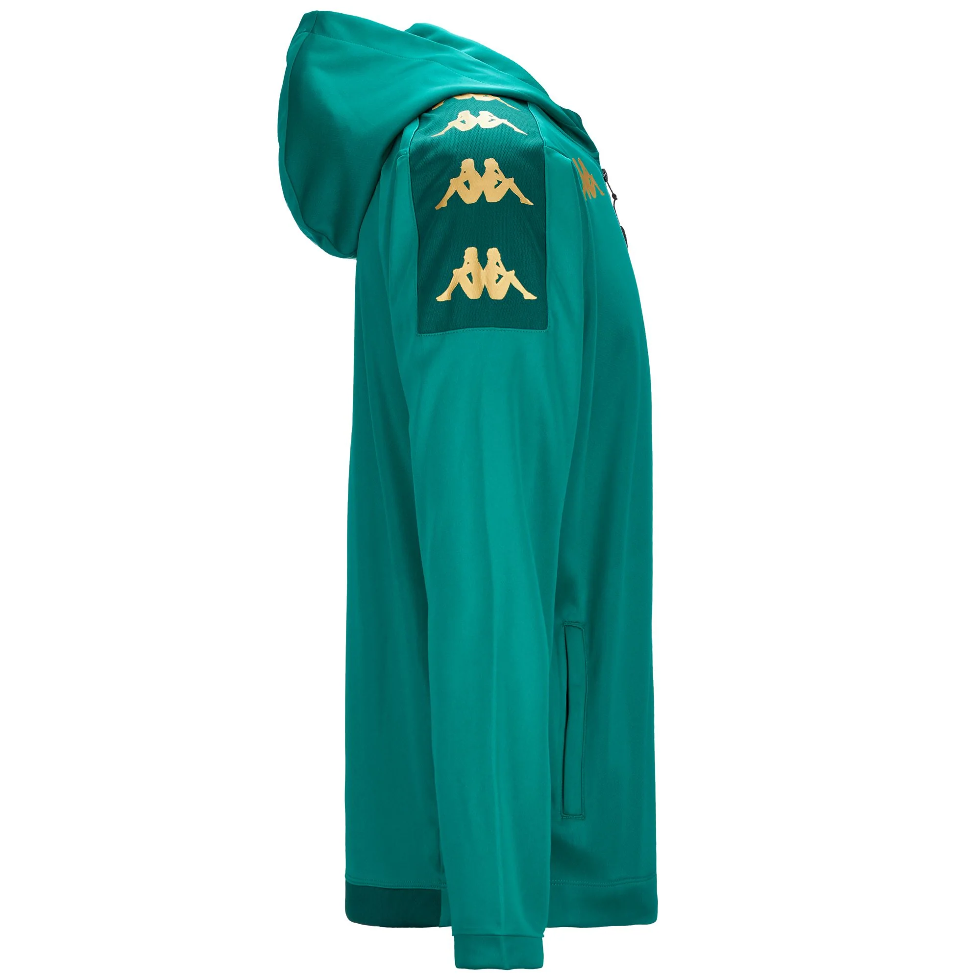 KAPPA4FOOTBALL GREVOLO - Fleece - Hoodie Full Zip - Man - GREEN-GREEN GALAPAGOS - Image 2