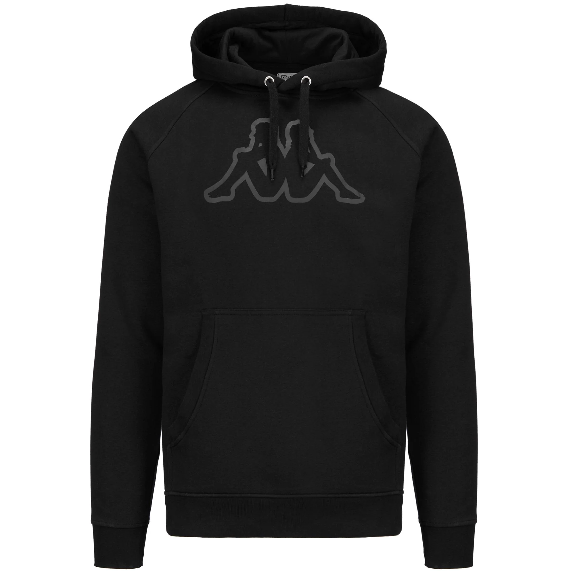 LOGO KORPO ZAIVER - Fleece - Hoodie - Man - BLACK-BLACK GREYISH