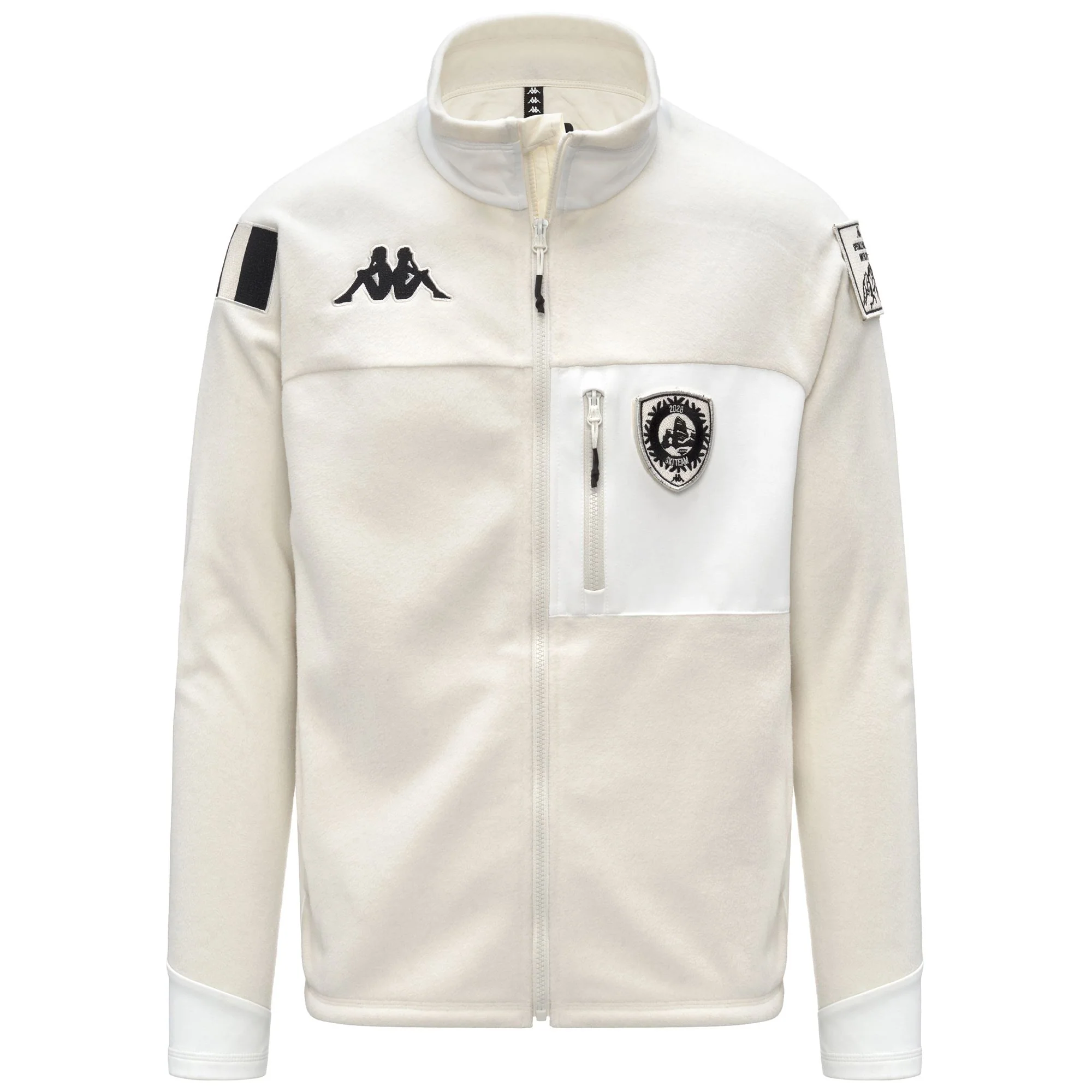 672 PREMIUM - Fleece - Jacket - Unisex - White Coconut-Black - Image 2