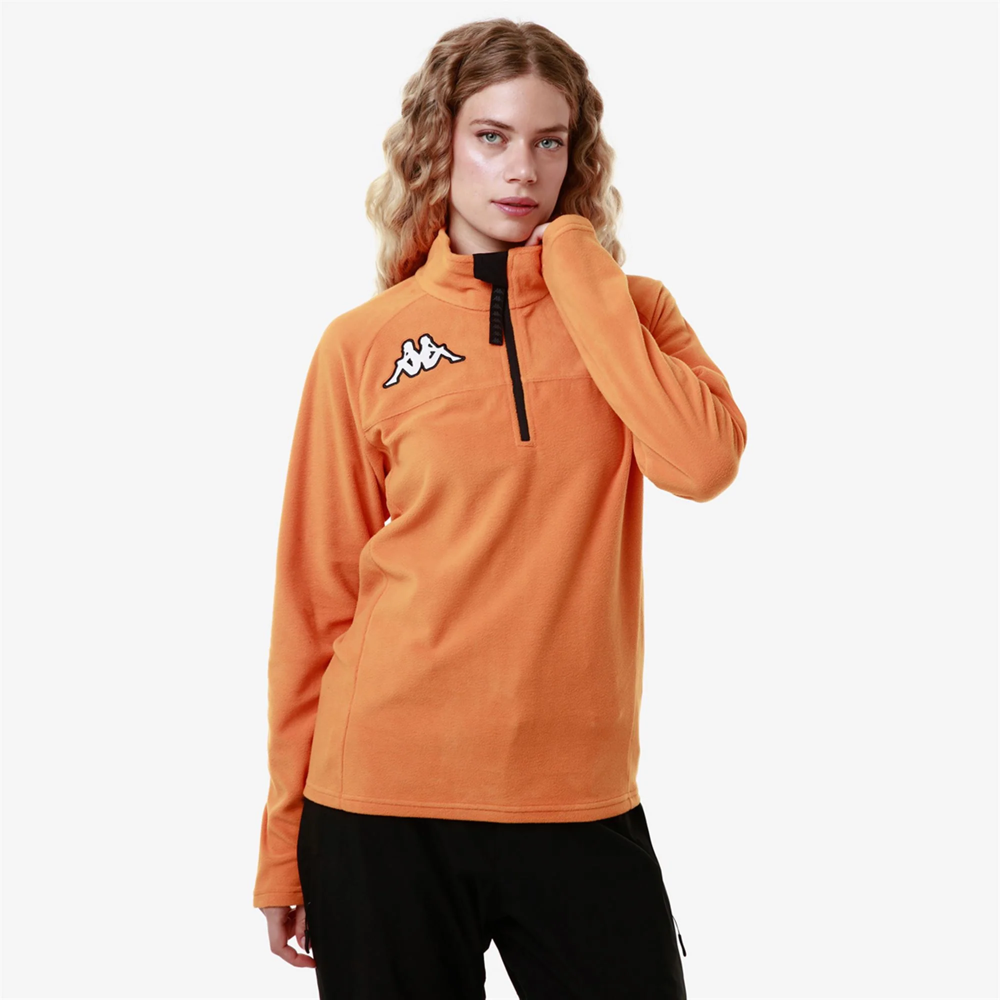 6CENTO 687B - Fleece - Jumper - Unisex - ORANGE-BLACK - Image 5