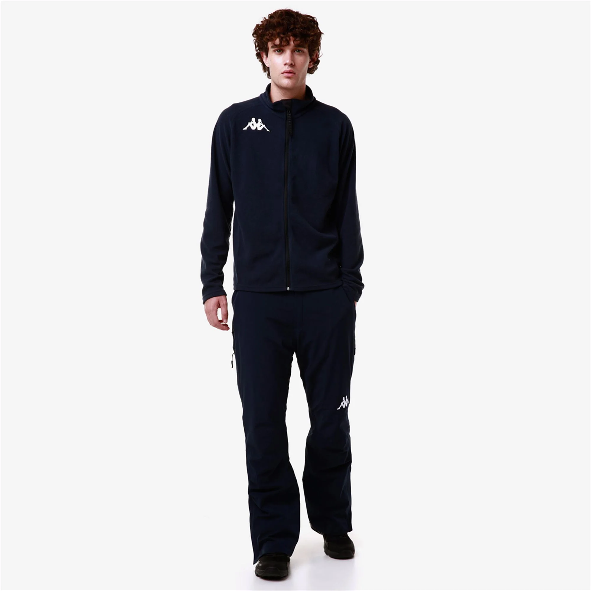 6CENTO 687BFZ - Fleece - Jacket - Unisex - BLUE DK- BLACK