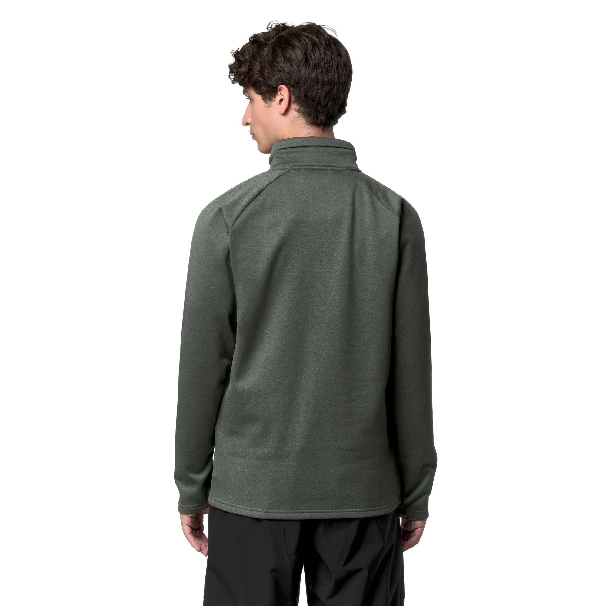 821 - Fleece - Jacket - Unisex - Green Rosin-Black - Image 6
