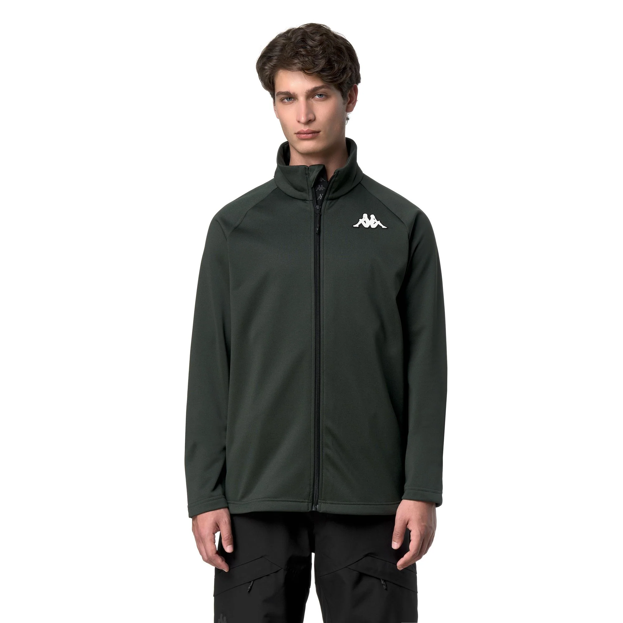 821FZ - Fleece - Jacket - Unisex - Green Rosin-Black - Image 4