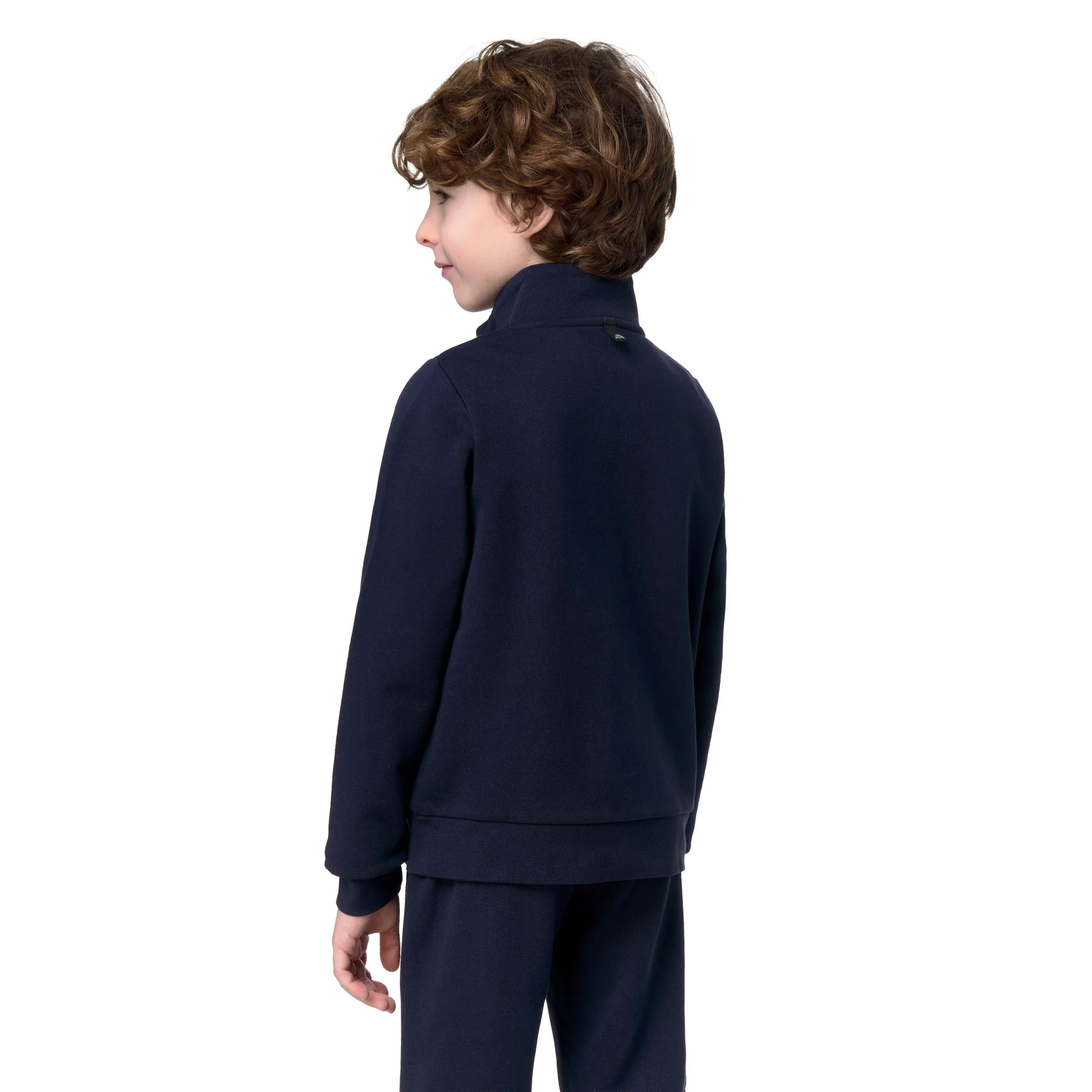 LOGO ZIPPY KID - Fleece - Jacket - Unisex - BLUE MARINE - Image 6