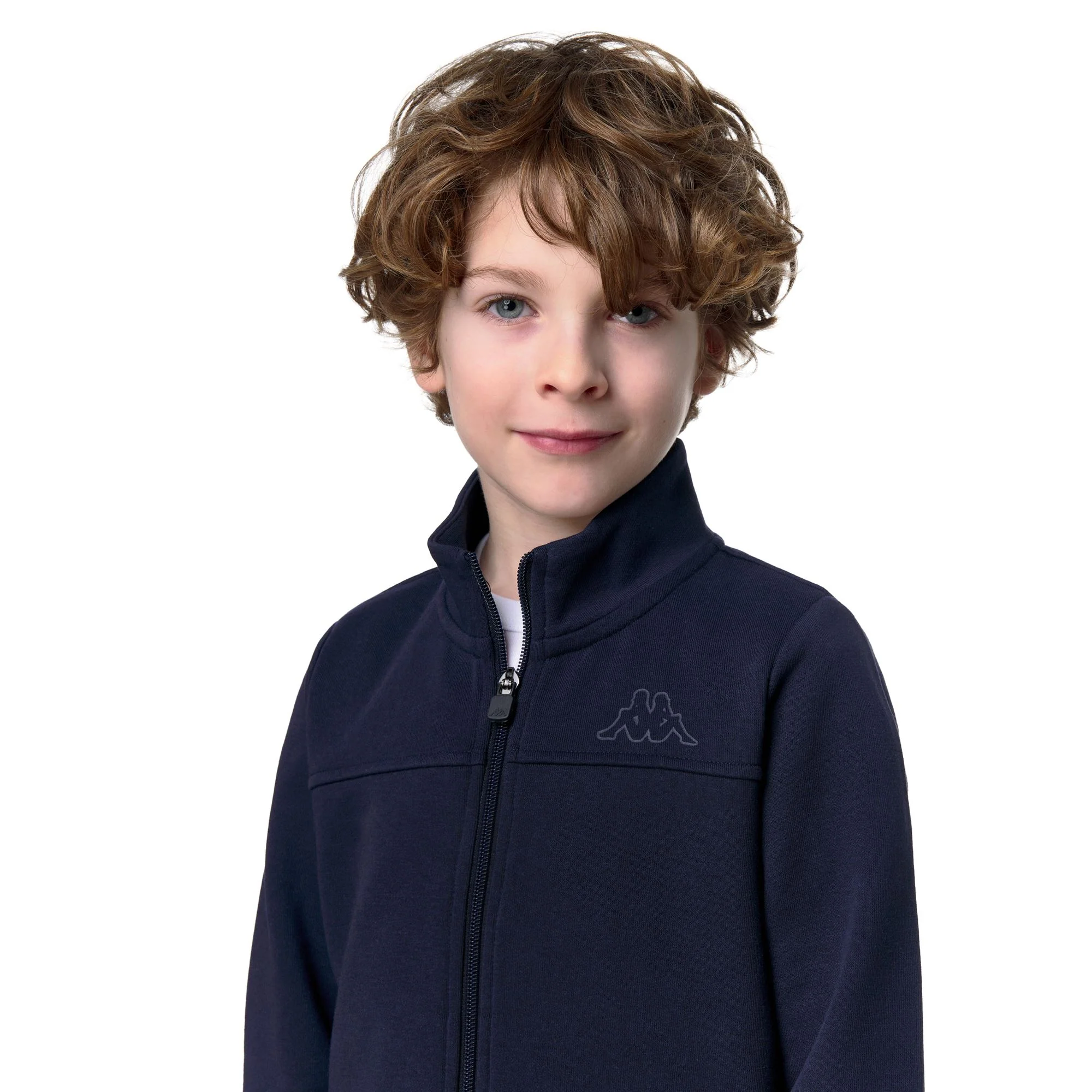 LOGO ZIPPY KID - Fleece - Jacket - Unisex - BLUE MARINE - Image 7