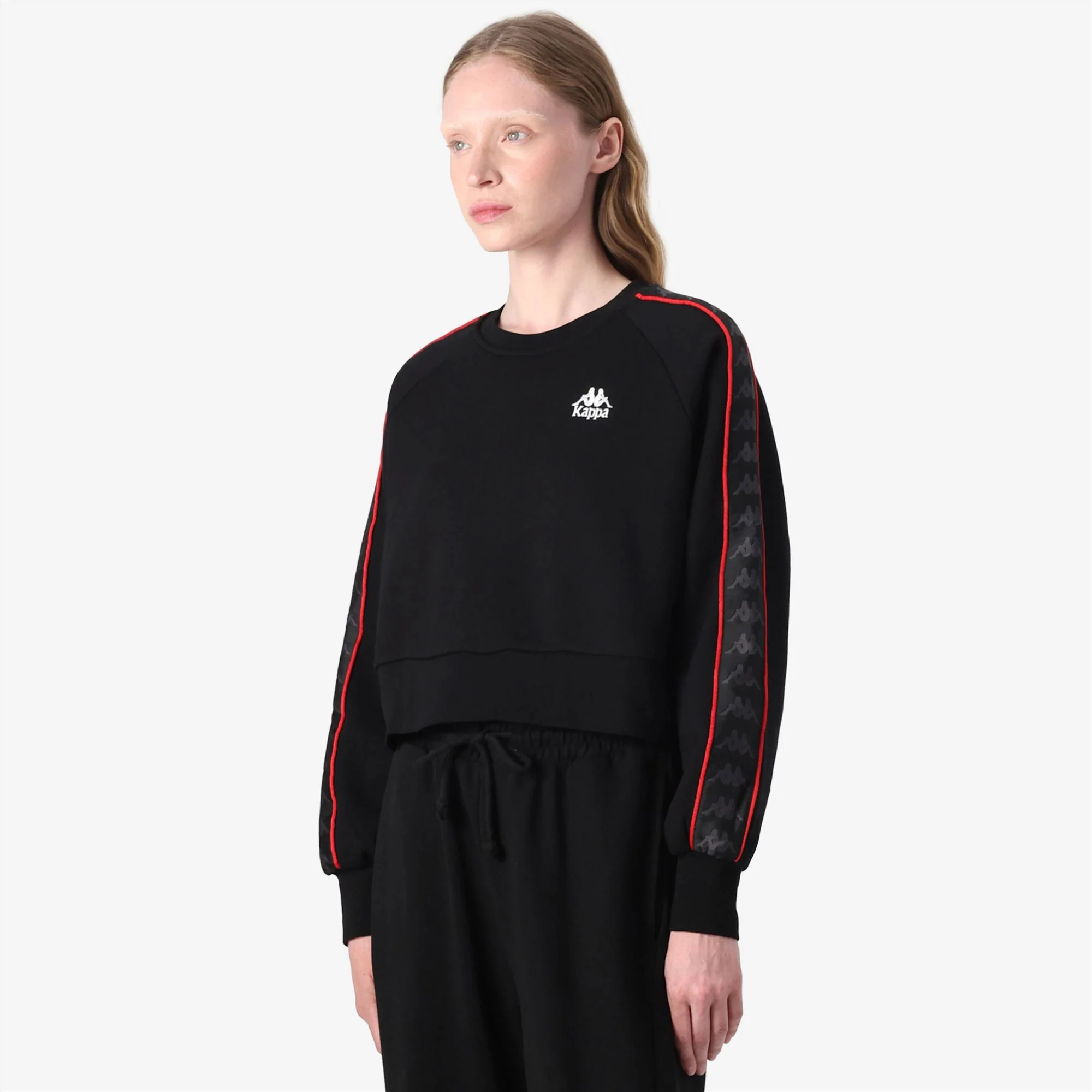 222 BANDA MARBELLA 2 - Fleece - Jumper - Woman - BLACK-RED RACING-WHITE - Image 5
