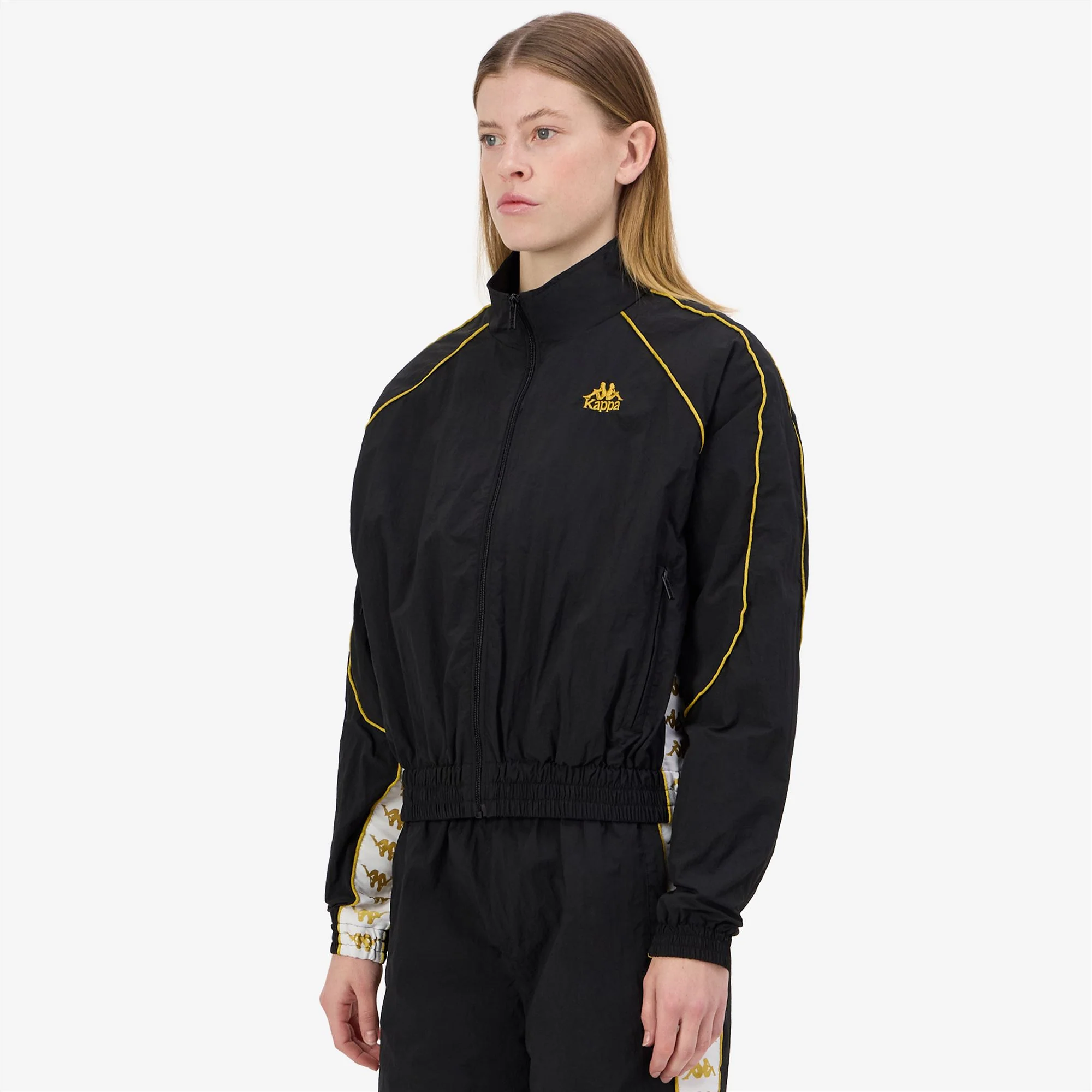 222 BANDA NOLAN - Fleece - Jumper - Woman - BLACK-YELLOW GOLD RICH-WHITE - Image 5