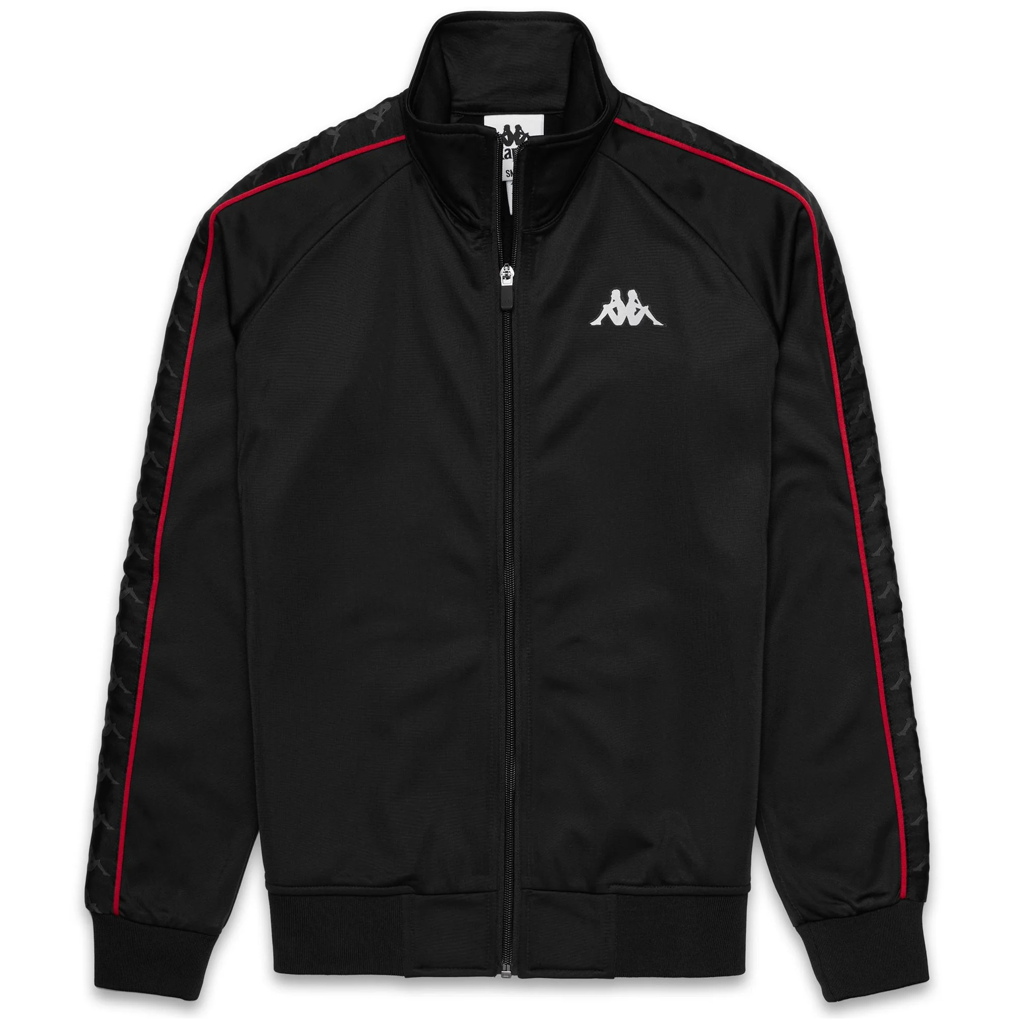 222 BANDA    WANNISTON SLIM - Fleece - Jacket - Woman - BLACK-RED RACING-WHITE