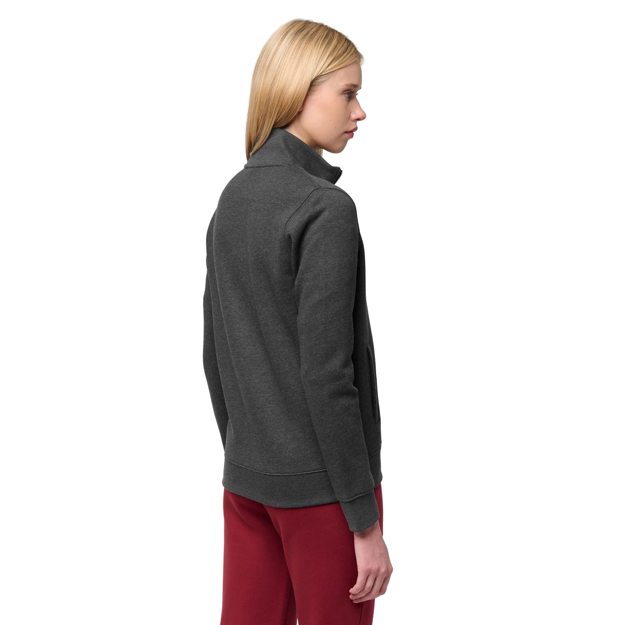 JANE BRUSHED - Fleece - Jacket - Woman - GREY CHARCOAL - Image 5