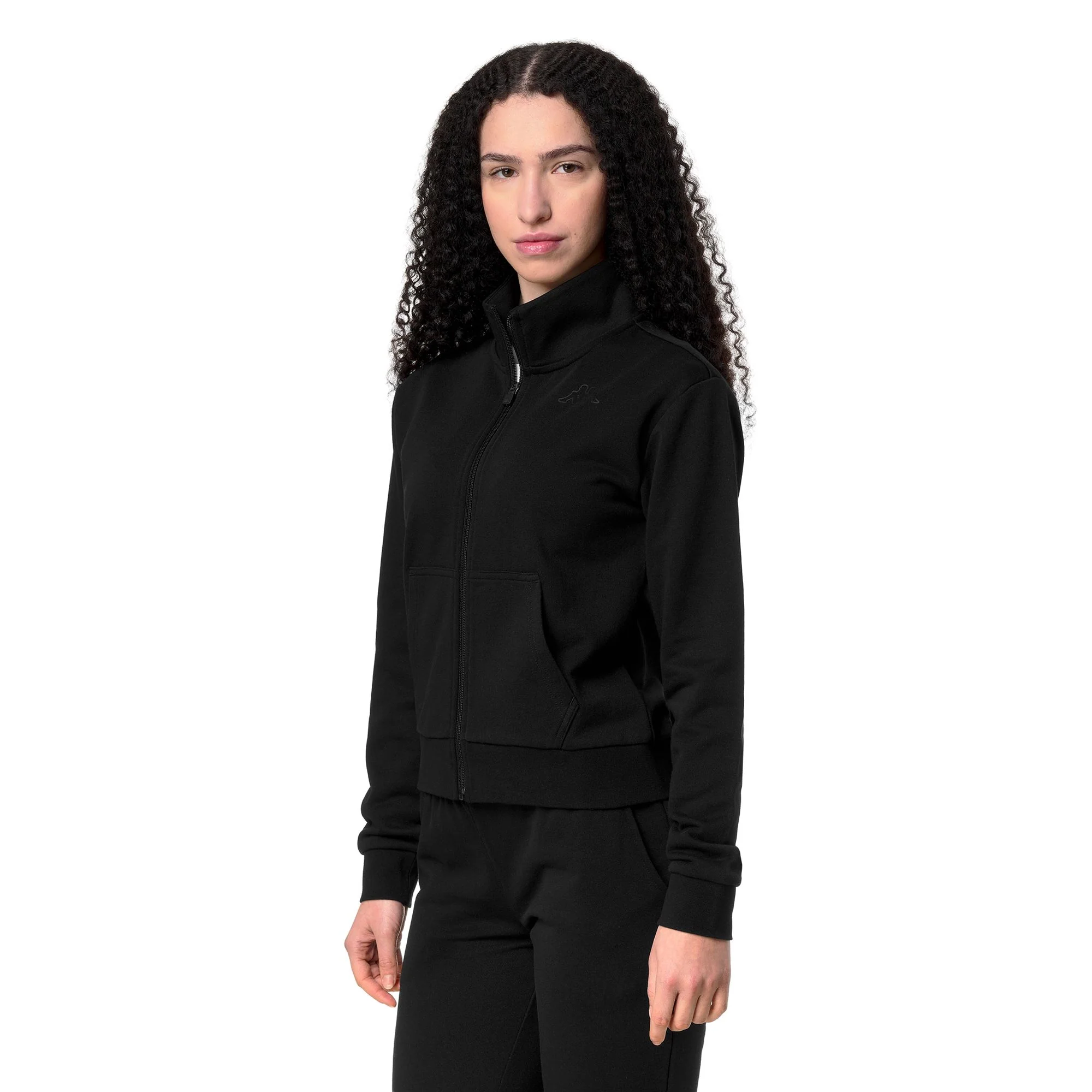 LOGO  NUBE - Fleece - Jacket - Woman - BLACK