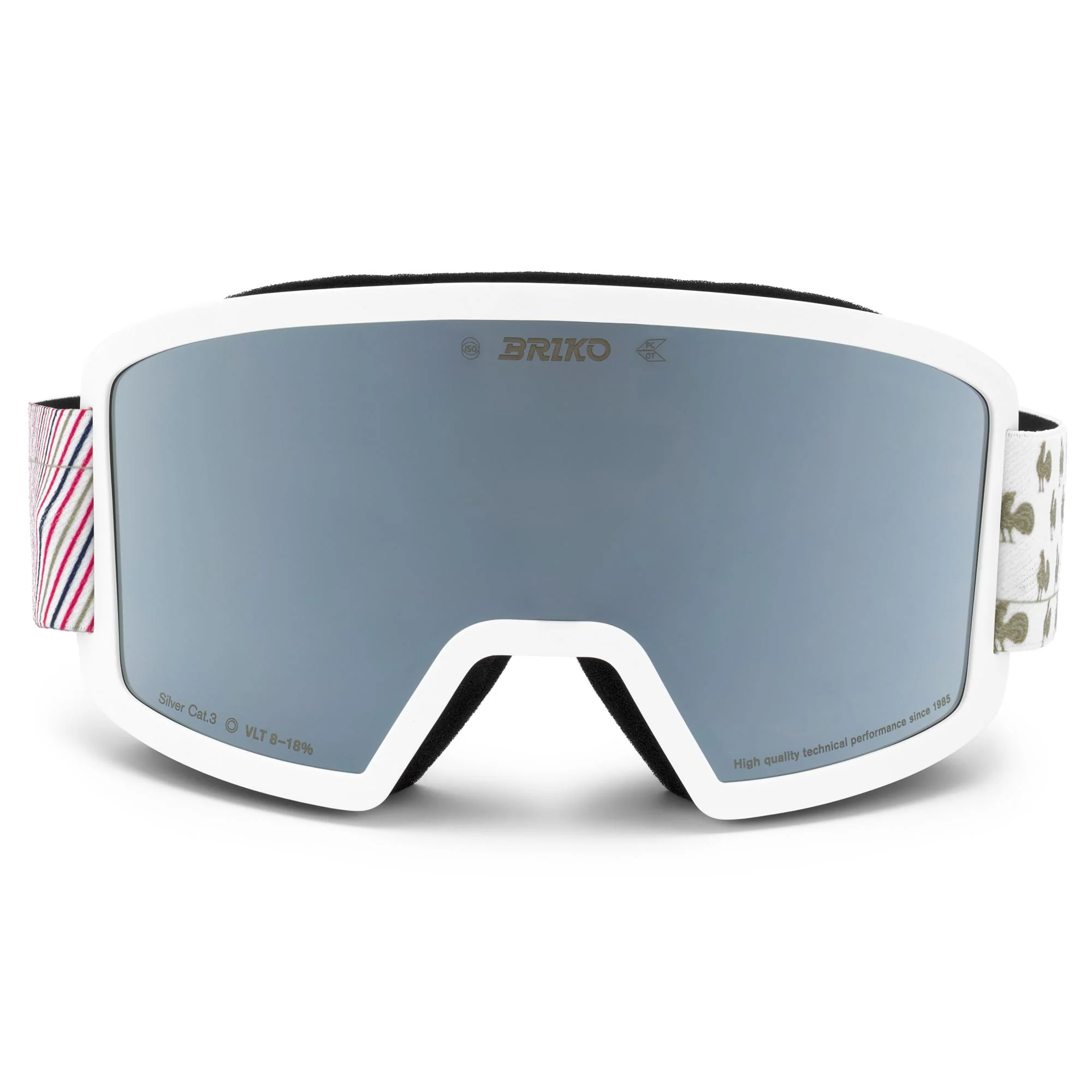 FROSTBITE FRANCE - Goggles - Ski Goggles - Unisex - Matt White-Tangaroa Blue-SM3-White