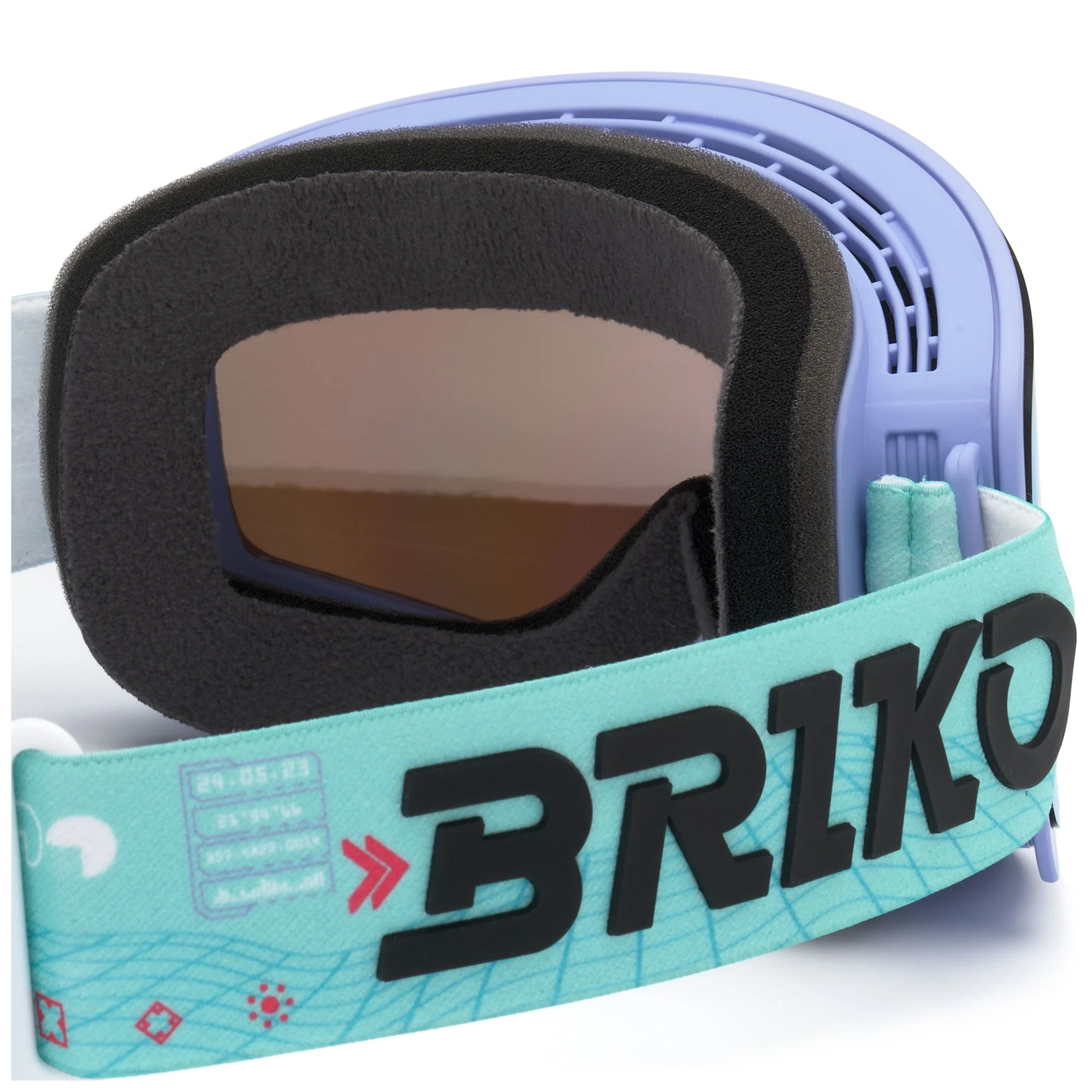 INGRID SHARP LITE 2 LENSES - Goggles - Ski  Goggles - Unisex - GRAPHIC MINT GREEN LAVANDER-BBMBM3P1 - Image 4