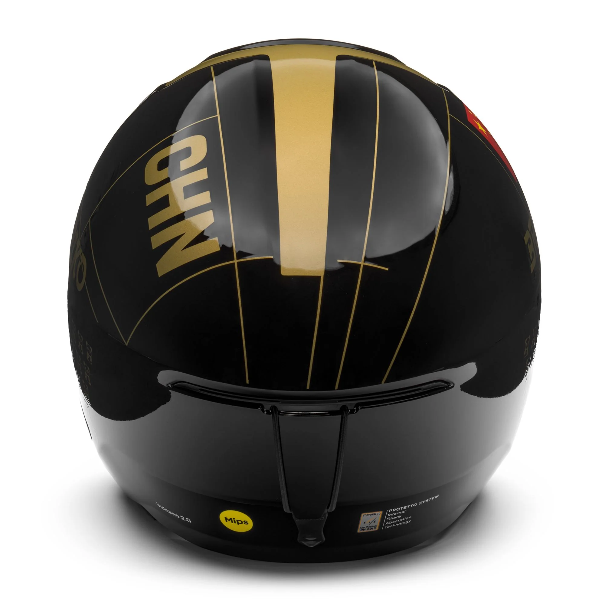 VULCANO 2.0 CHINA MIPS - Helmets - Helmet - Unisex - Shiny Black-Gold - Image 4