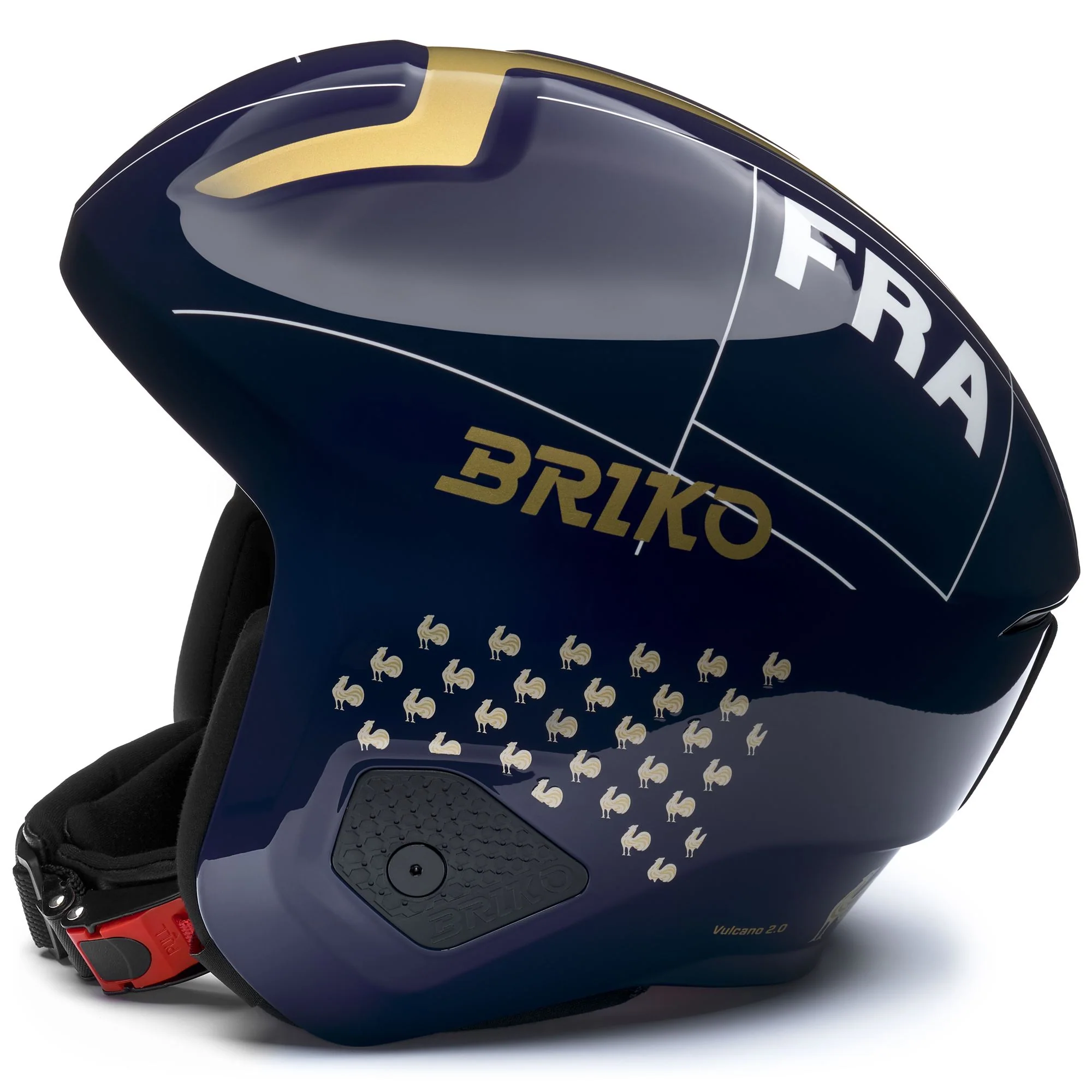VULCANO 2.0 FRANCE MIPS - Helmets - Helmet - Unisex - Shiny Tangaroa Blue-Gold-White - Image 2