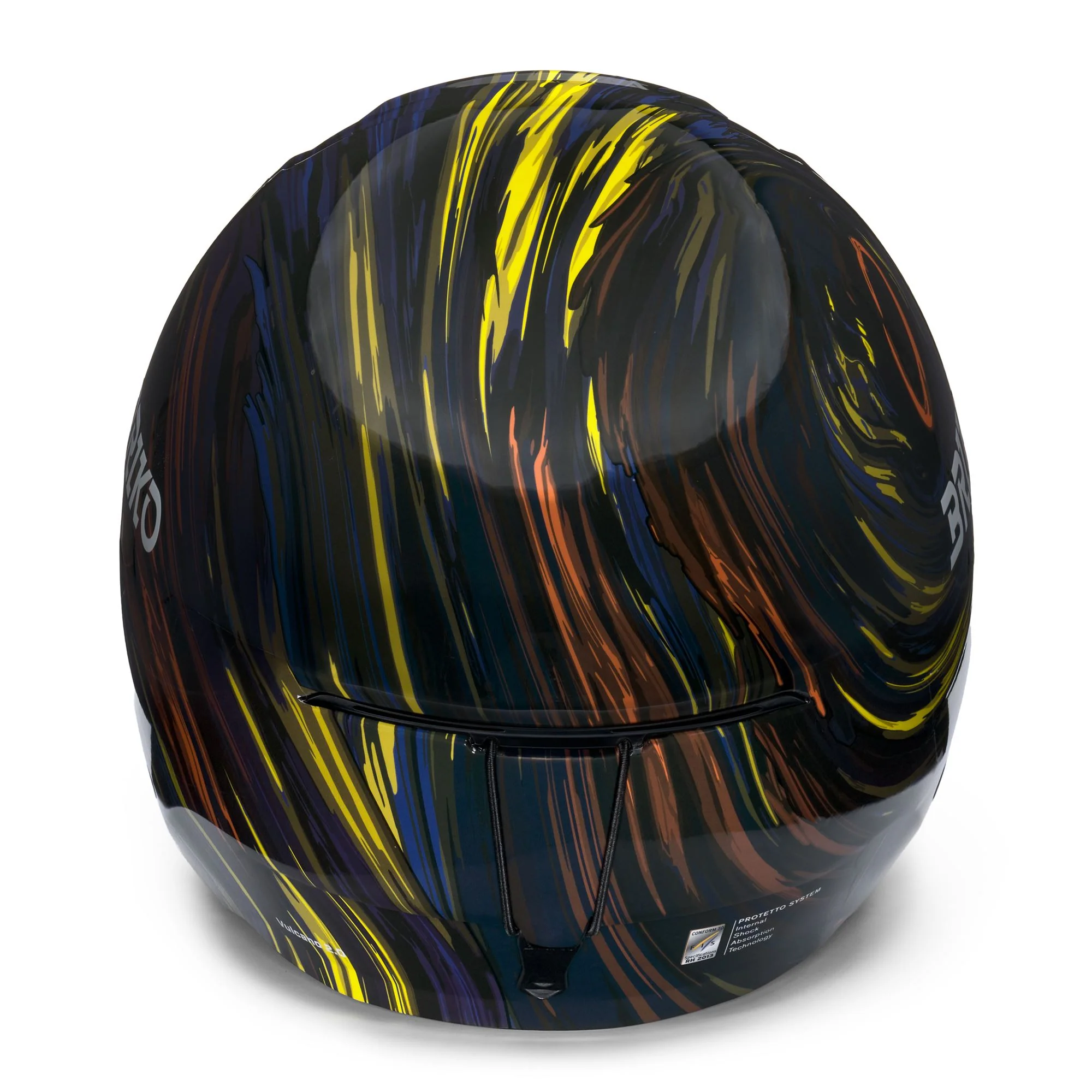 VULCANO 2.0 GRAPHIK - Helmets - Helmet - Unisex - Shiny Cobalt Blue-Yellow-Orange-Black - Image 4