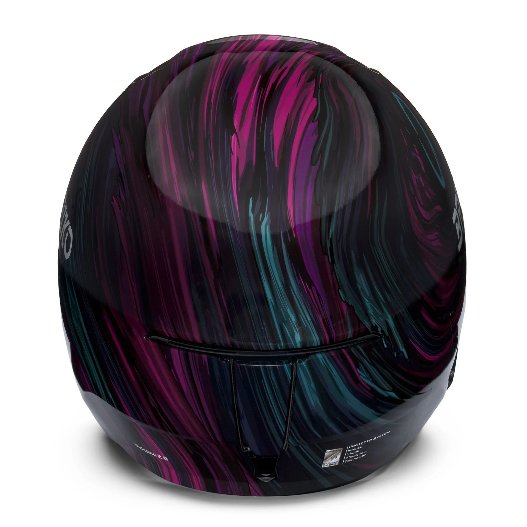 VULCANO 2.0 GRAPHIK - Helmets - Helmet - Unisex - Shiny Seance Violet- Black-Pink-Light Blue - Image 4