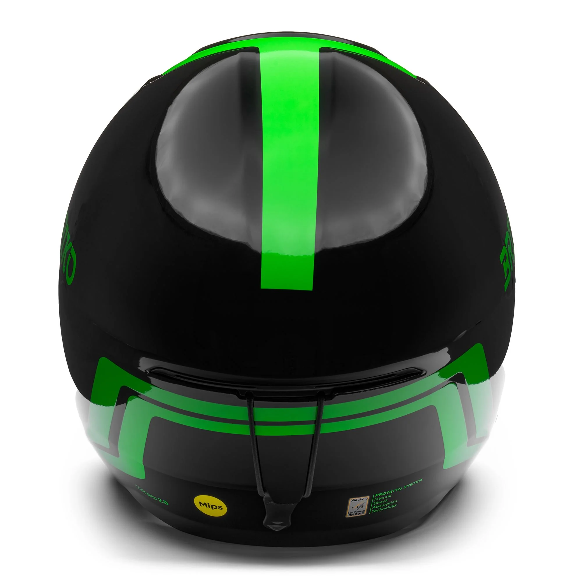 VULCANO 2.0 MIPS - Helmets - Helmet - Unisex - Shiny Black-Neon Green - Image 4