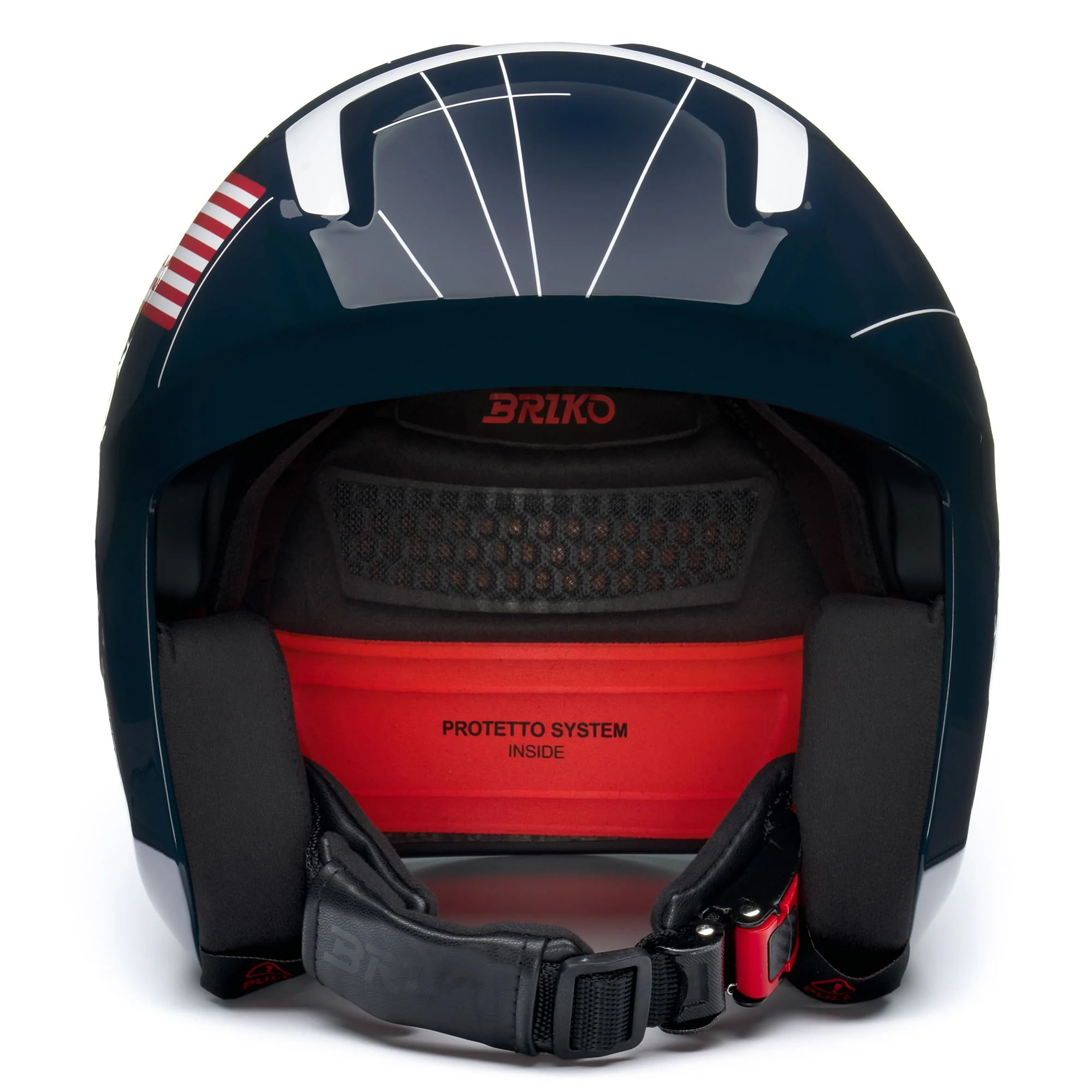 VULCANO 2.0 USA - Helmets - Helmet - Unisex - Shiny Blue-White-Cardinal Red - Image 3