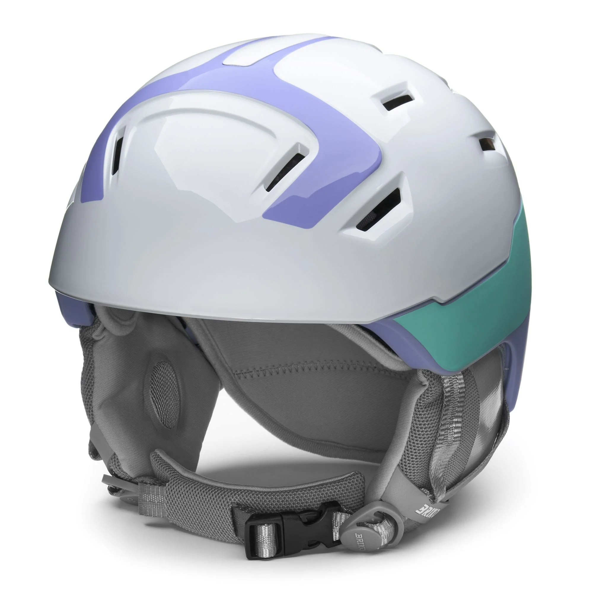 NIVES X - Helmets - Helmet - Woman - Shiny Matt White-Lavander Violet-Viking Green-Red-White