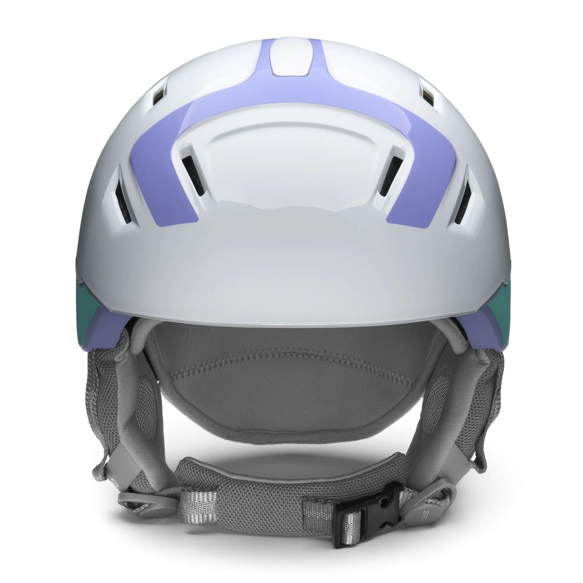 NIVES X - Helmets - Helmet - Woman - Shiny Matt White-Lavander Violet-Viking Green-Red-White - Image 3