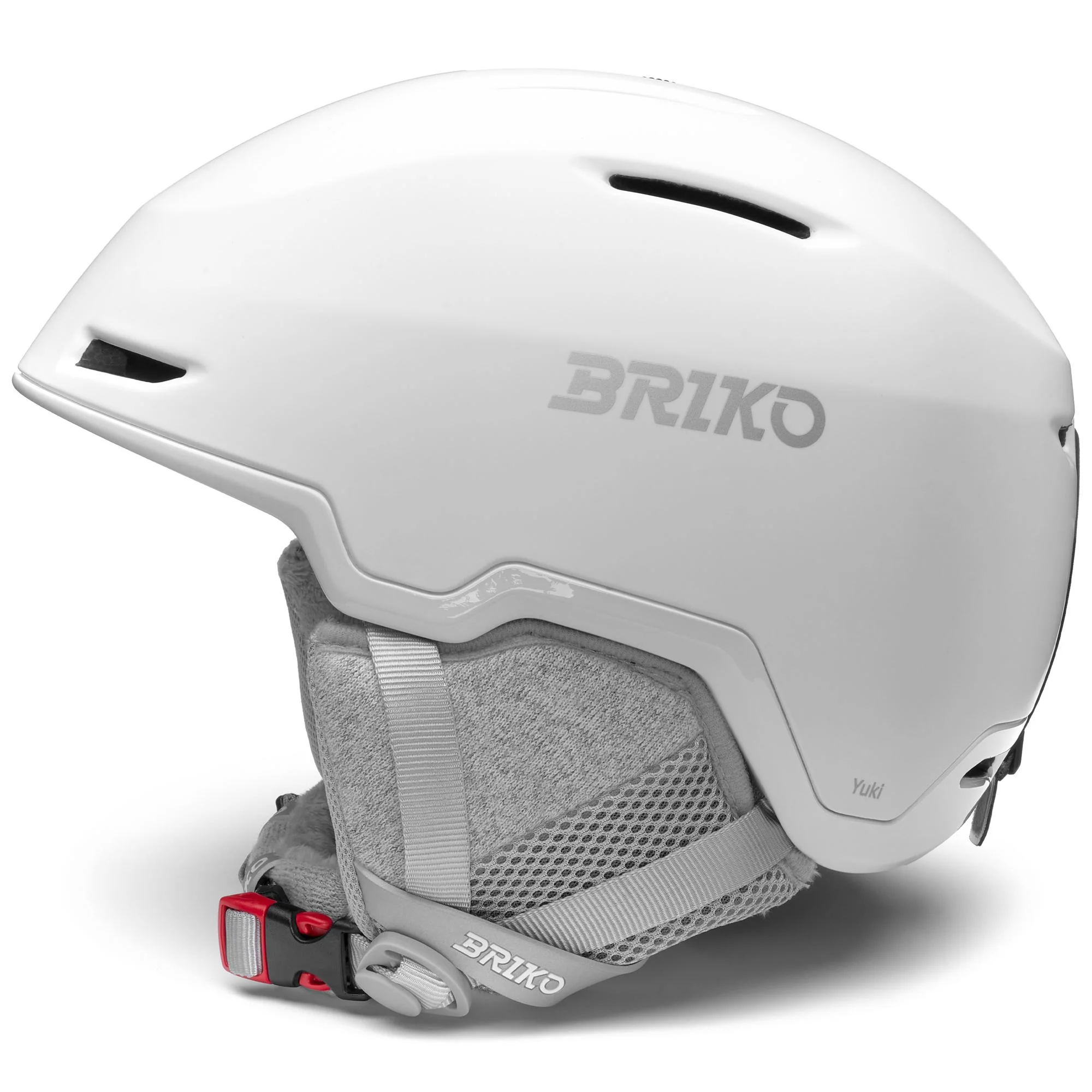 YUKI - Helmets - Helmet - Woman - Matt Shiny White-Silver-White - Image 2