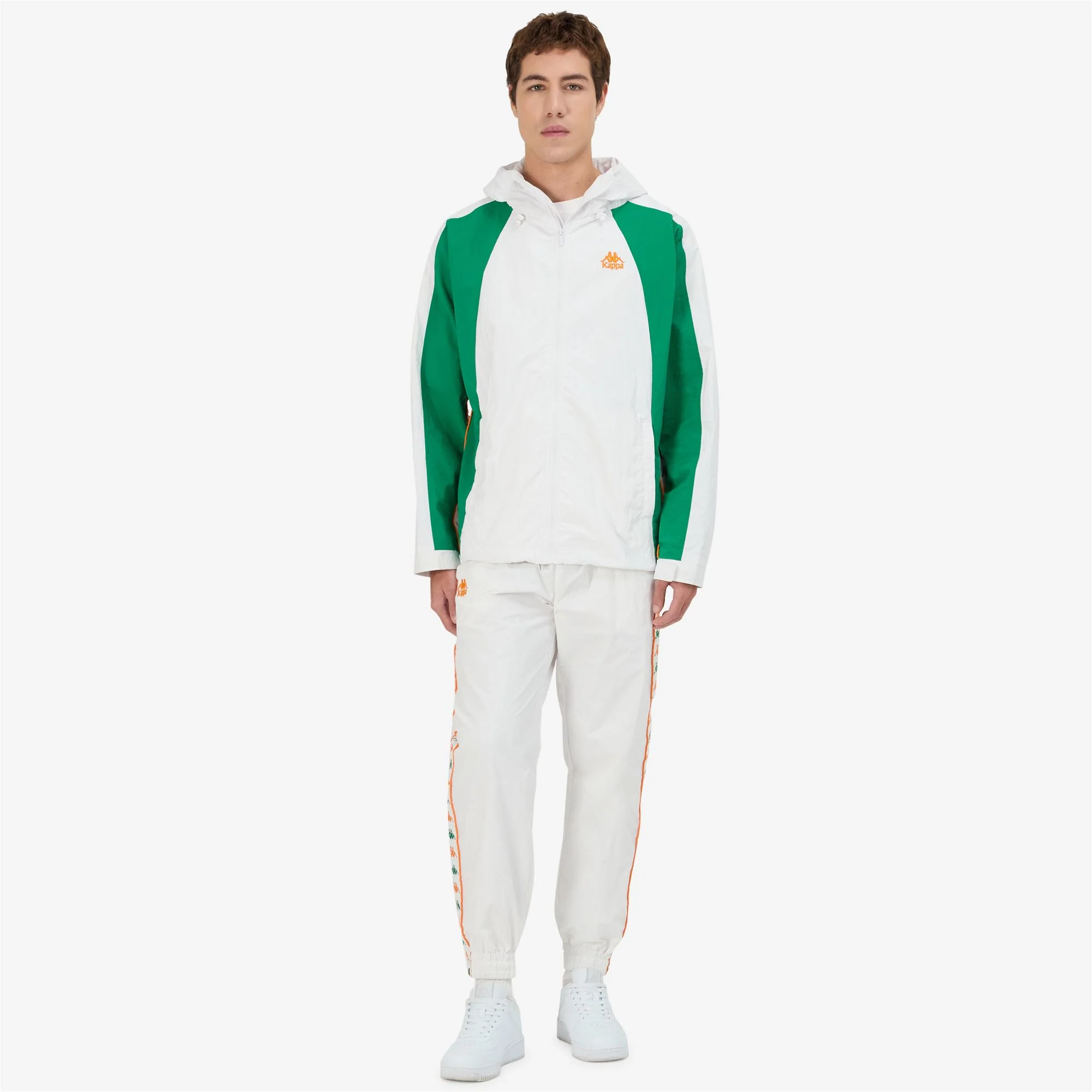 222 BANDA   NIKO - Jackets - Mid - Man - WHITE-GREEN TEE-ORANGE