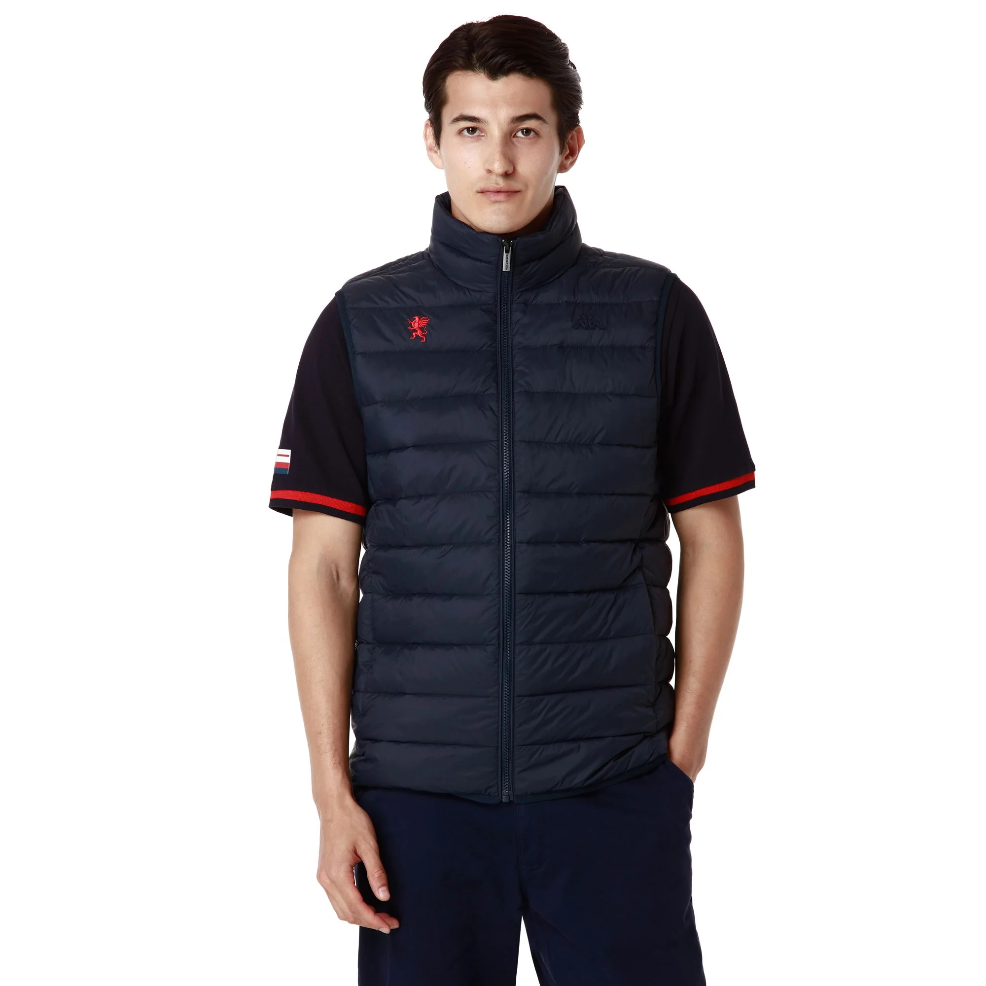 JORDY GENOA - Jackets - Mid - Man - BLUE MARINE-RED BLAZE - Image 4